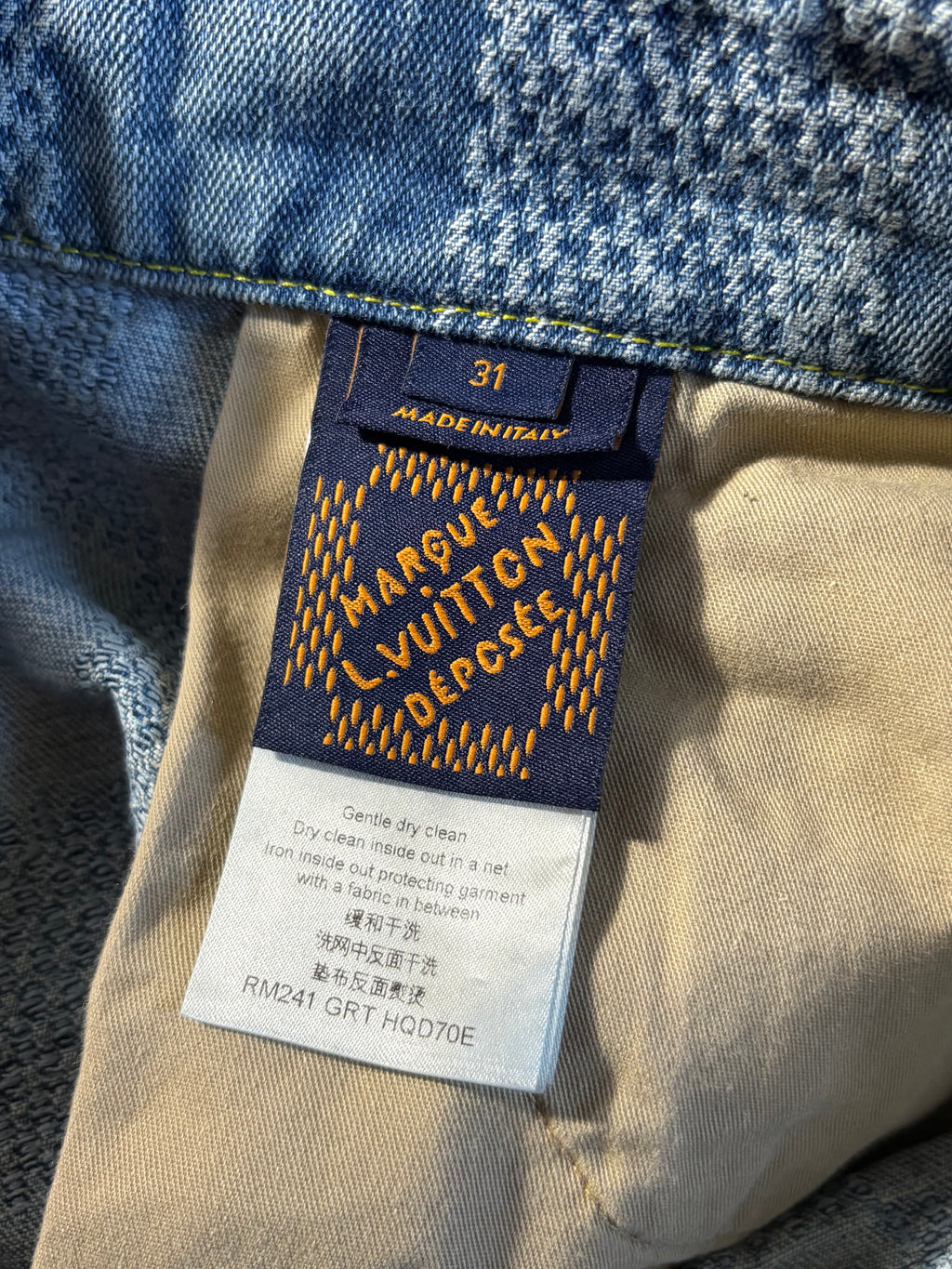 Louis Vuitton Damier Flare Jeans - Size 31