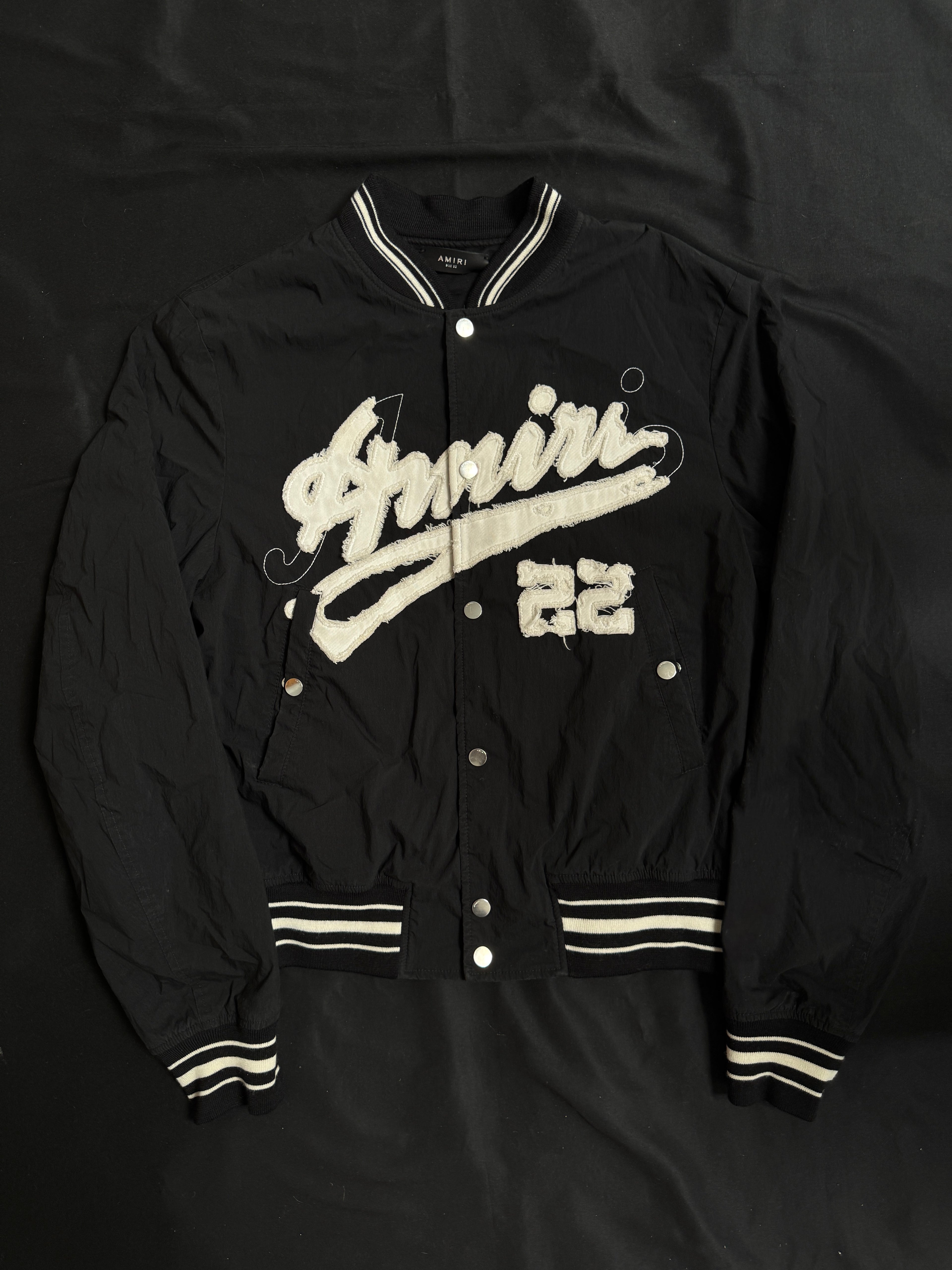 Amiri Nylon Striped Bomber Jacket