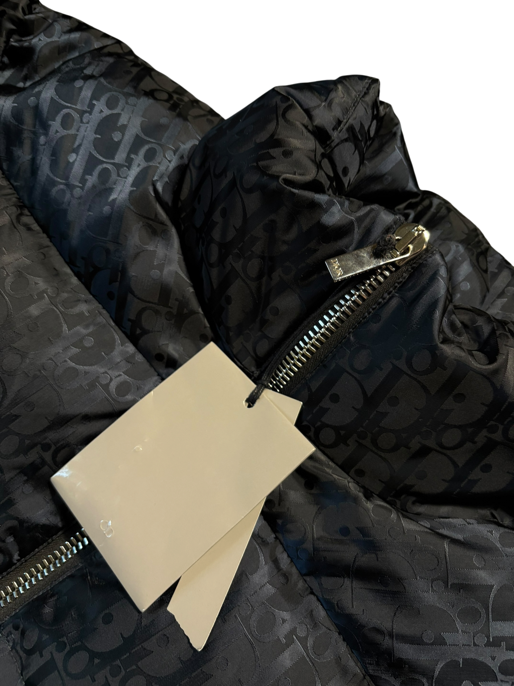 Dior Navy Oblique Puffer Jacket - Size 48