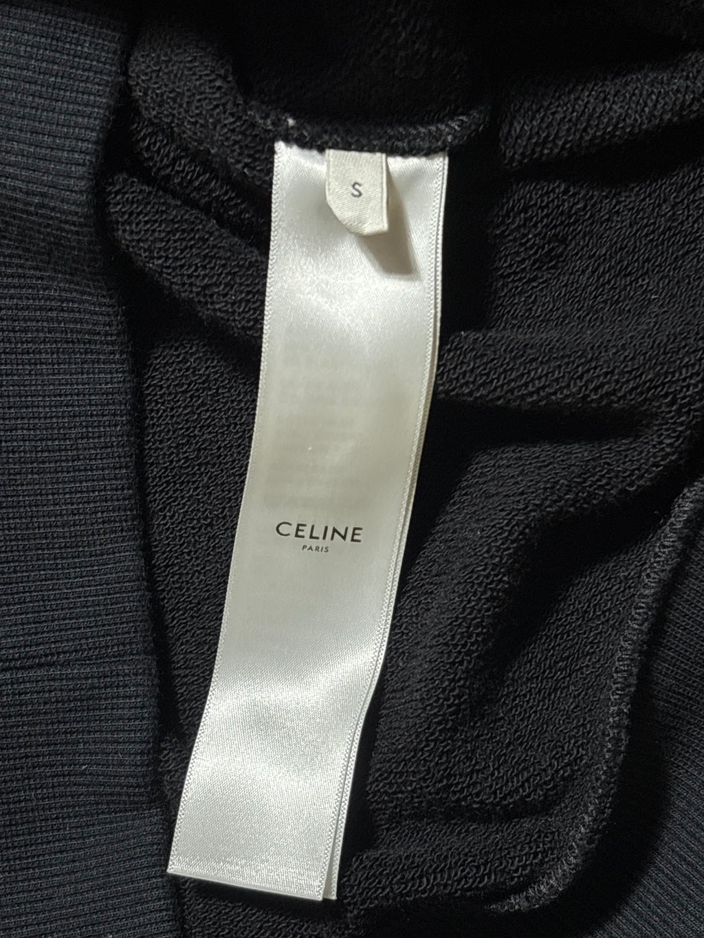 Celine Hood Logo Zip-Up Hoodie