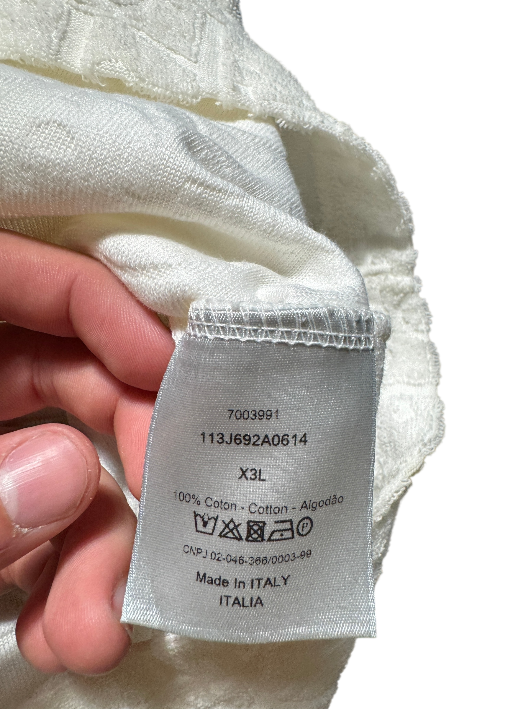 Dior White Towel Tee