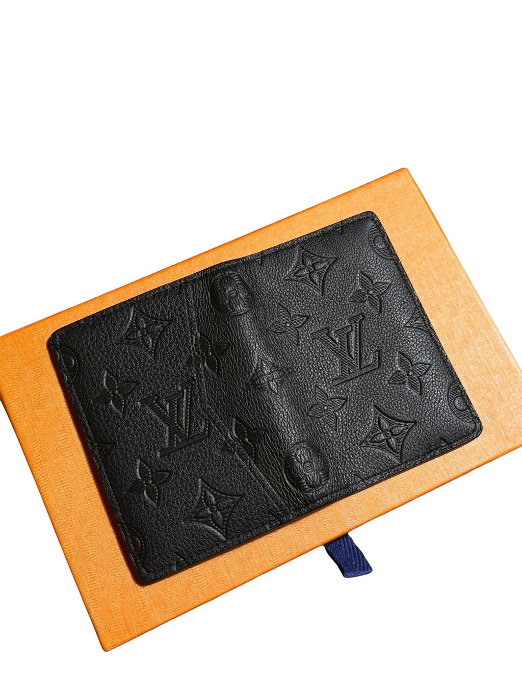 Louis Vuitton Black Embossed Monogram Pocket Organizer