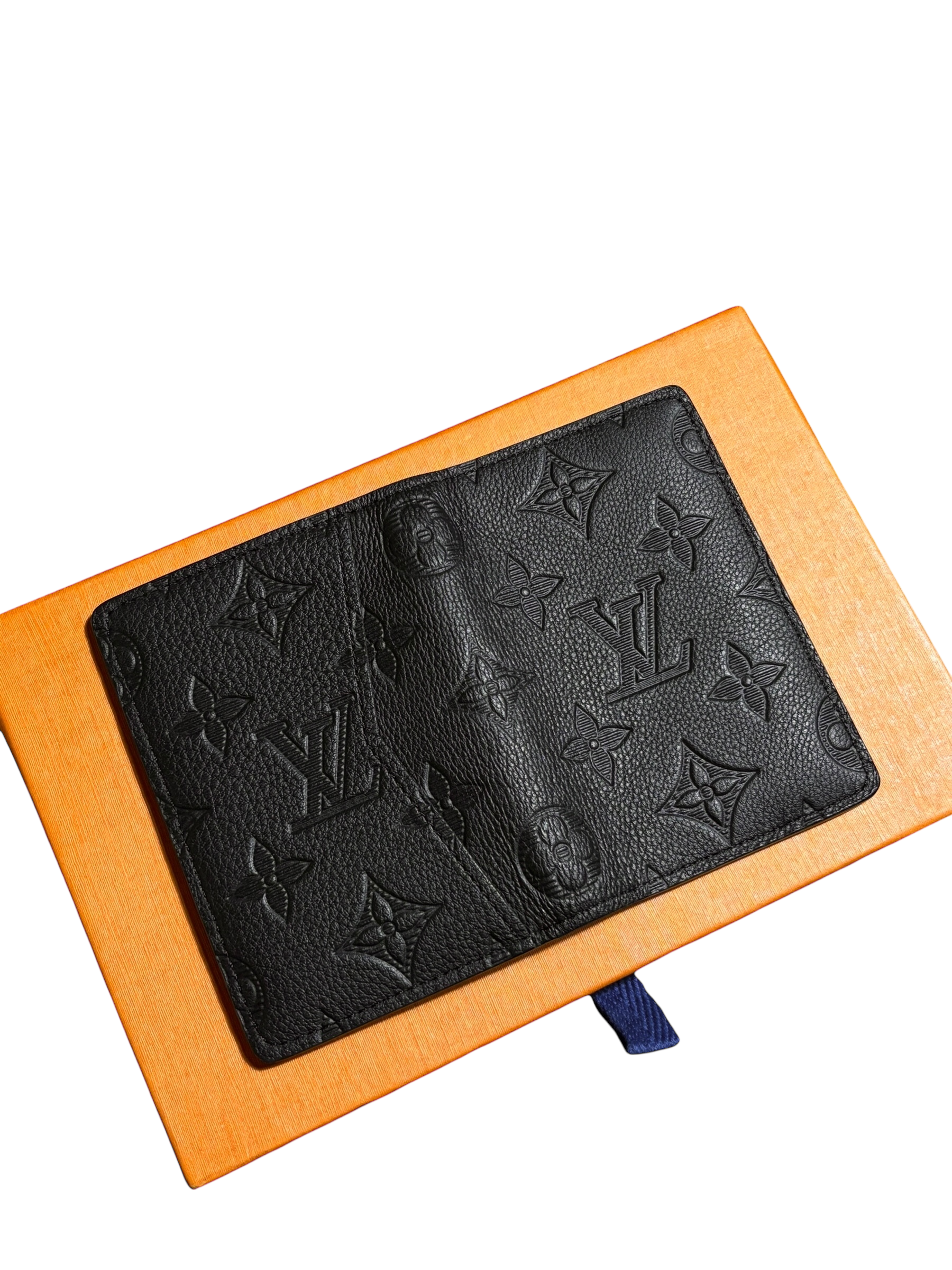 Louis Vuitton Black Embossed Monogram Pocket Organizer