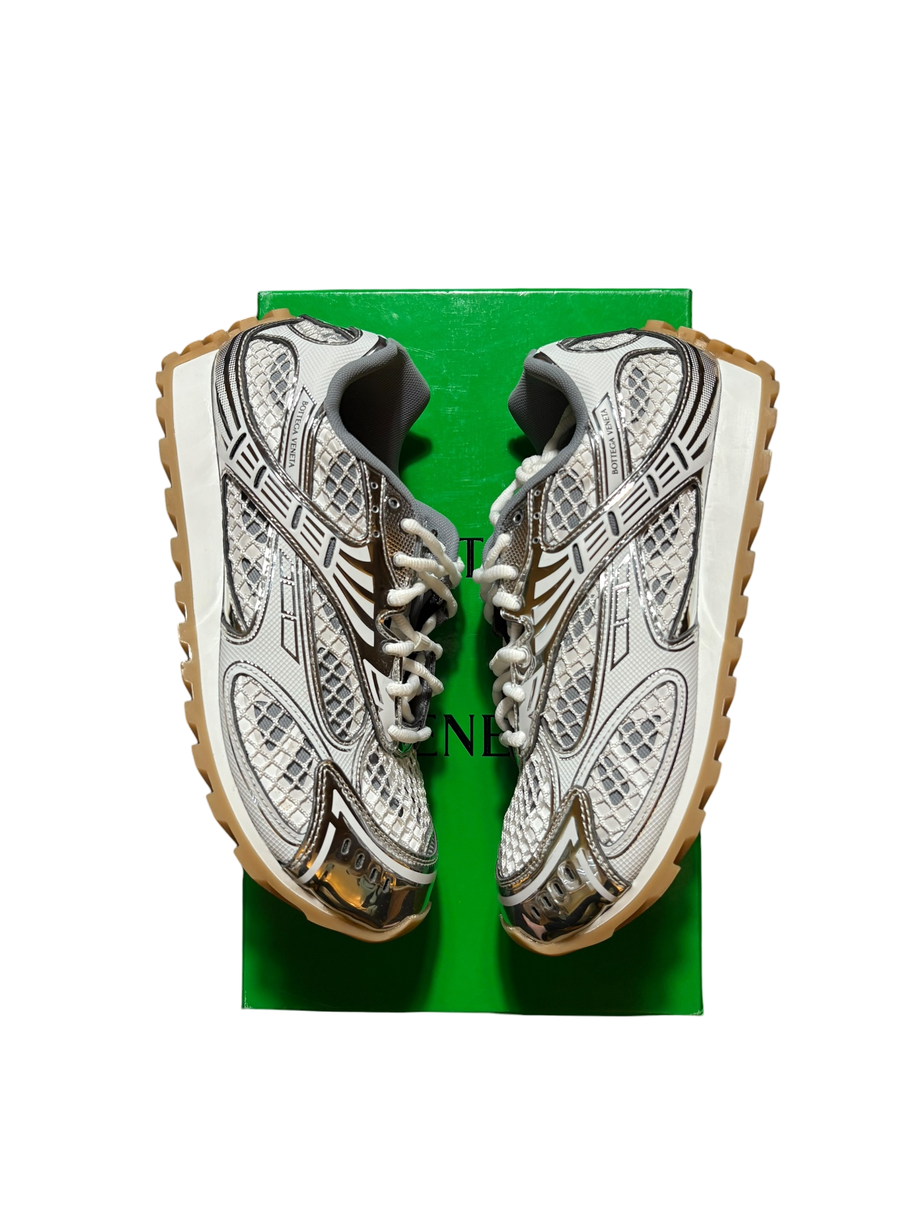 Bottega Veneta Orbit Sneakers Silver