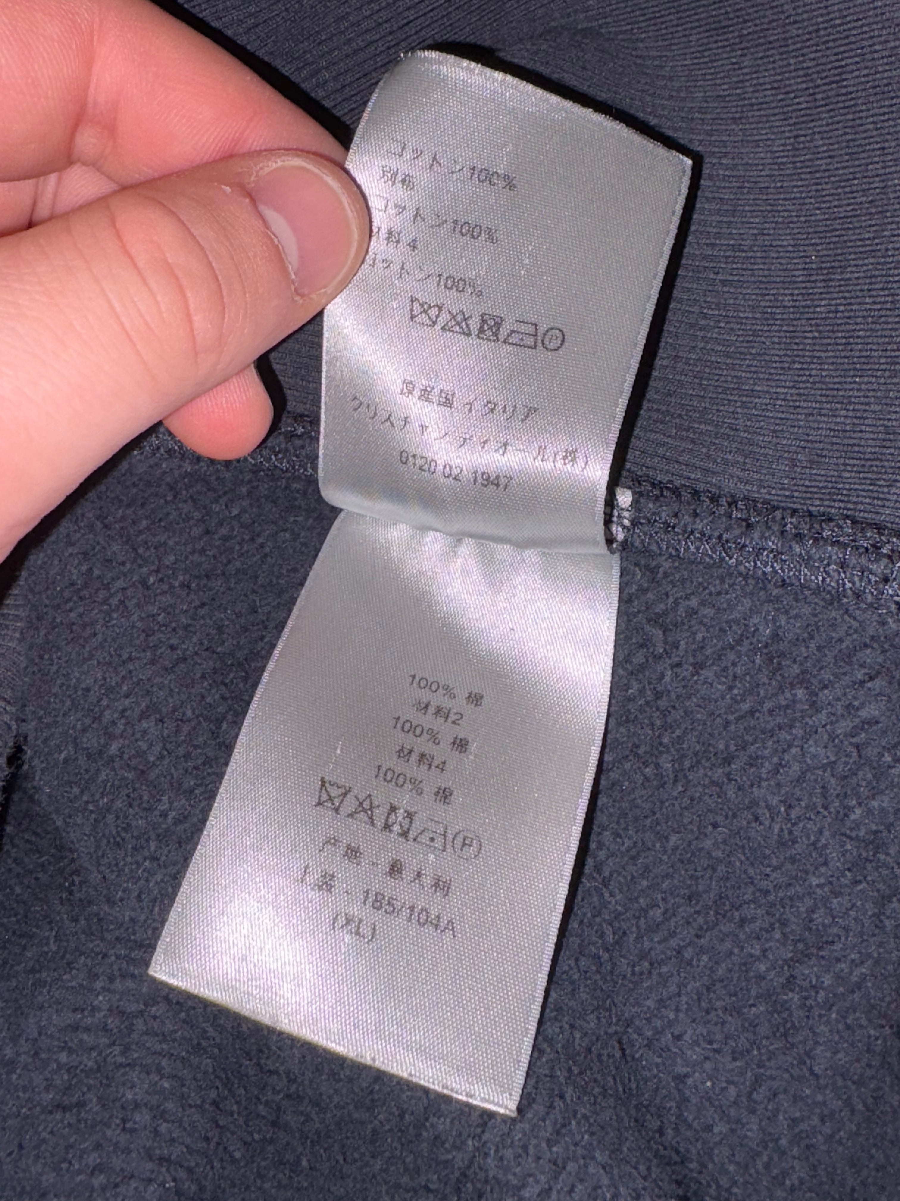 Dior Towel Hoodie Navy