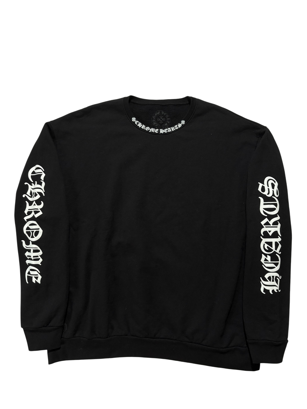 Chrome Hearts Neck Logo Crewneck - Size XL