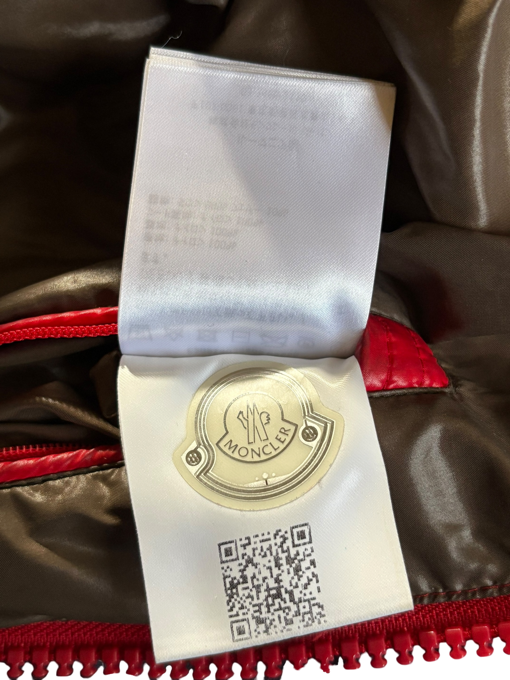 Moncler Maya Red Hooded Jacket - Size 2
