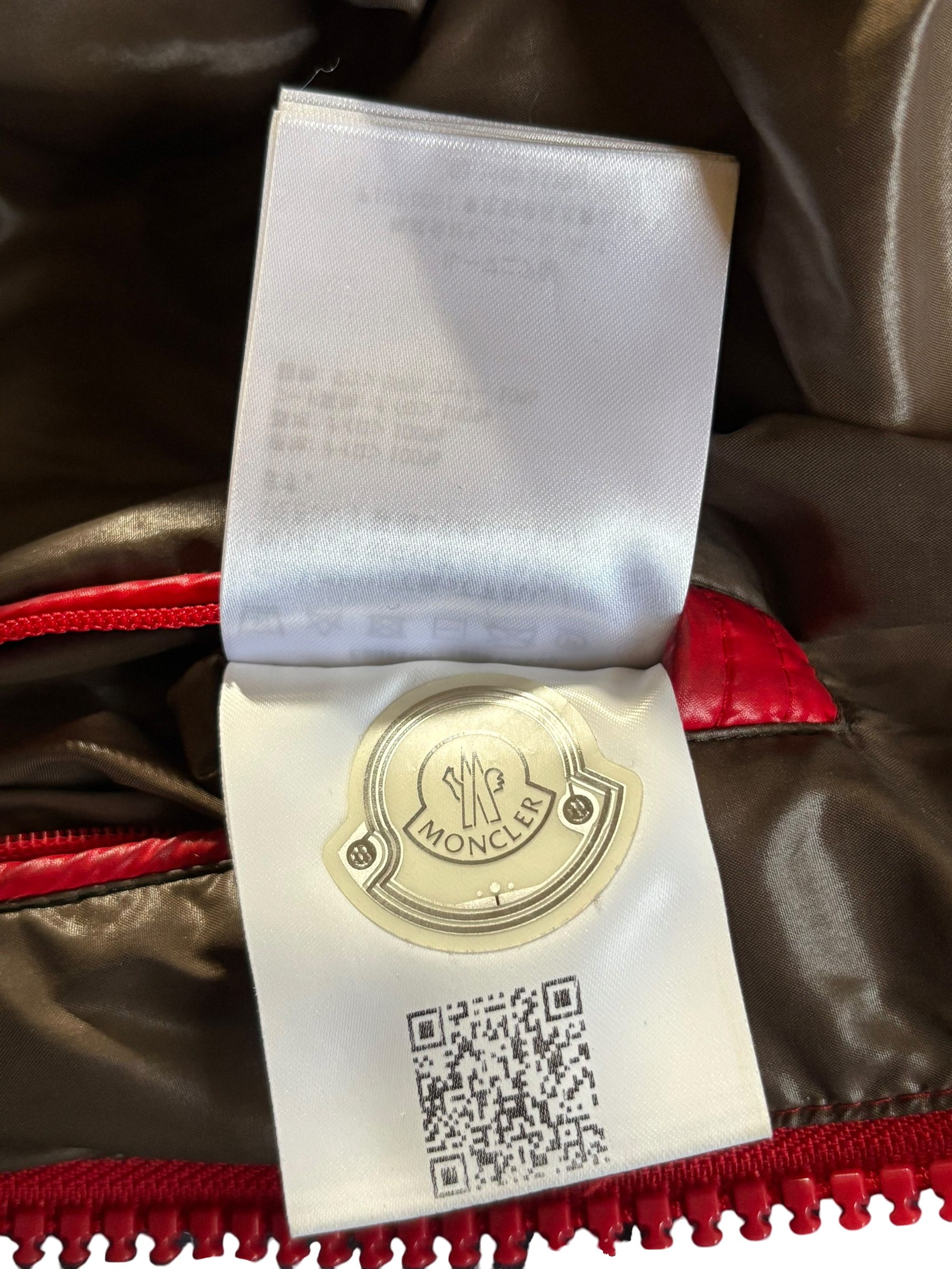 Moncler Maya Red Hooded Jacket - Size 2