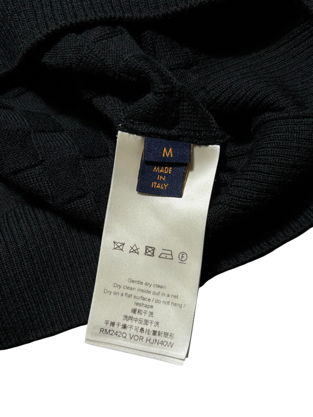 Louis Vuitton Black Wool Crewneck