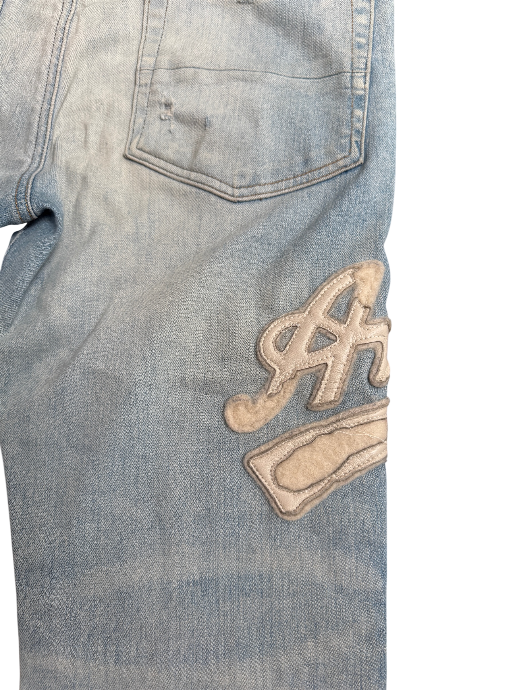 Amiri LightWash Jeans Old English
