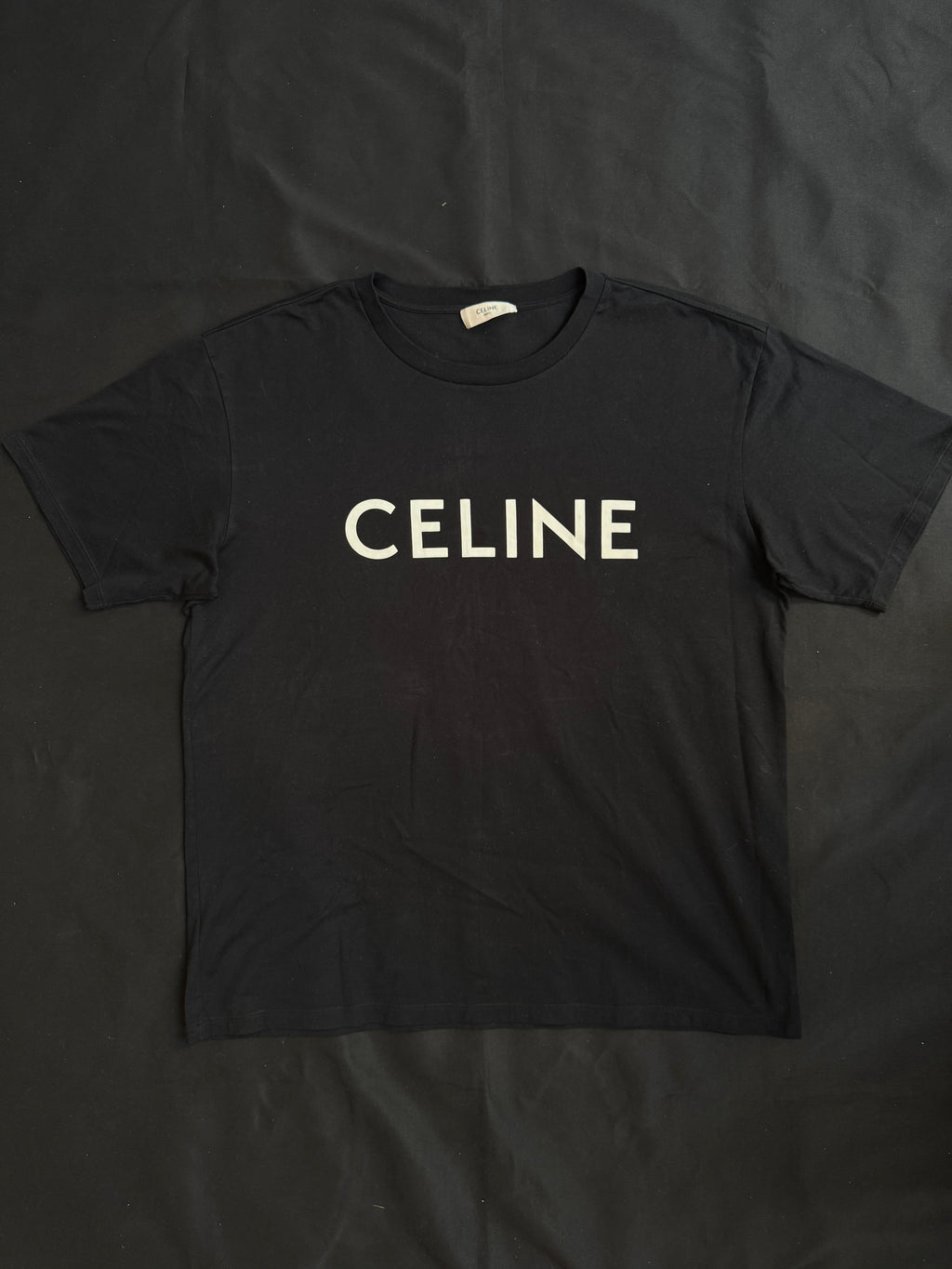 Celine Logo T-Shirt Black - Size M