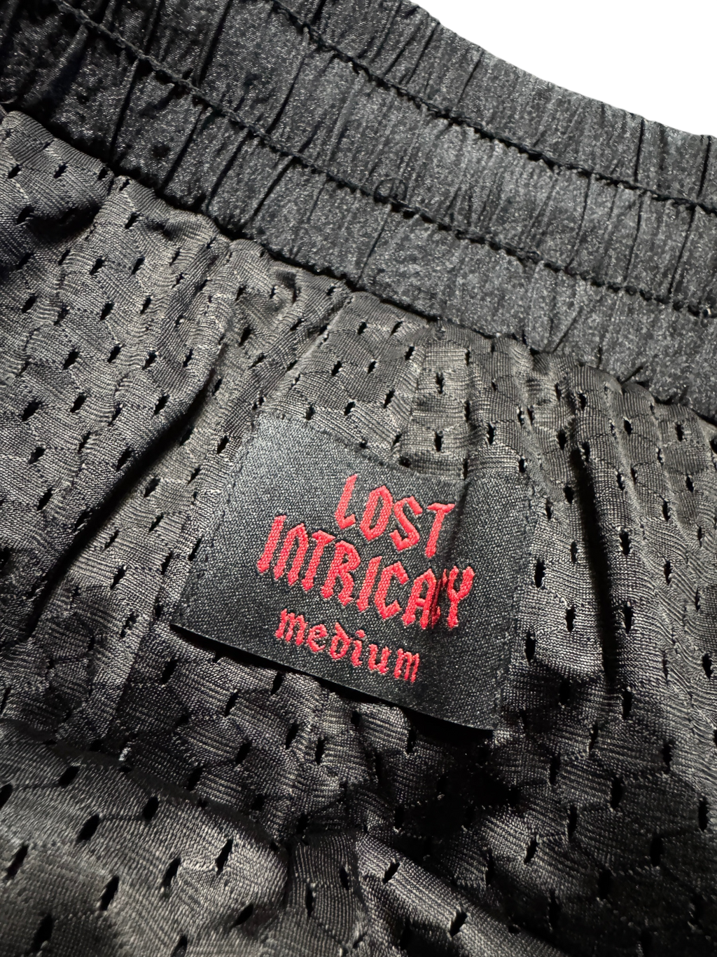 Lost Intricacy Black Nylon Shorts