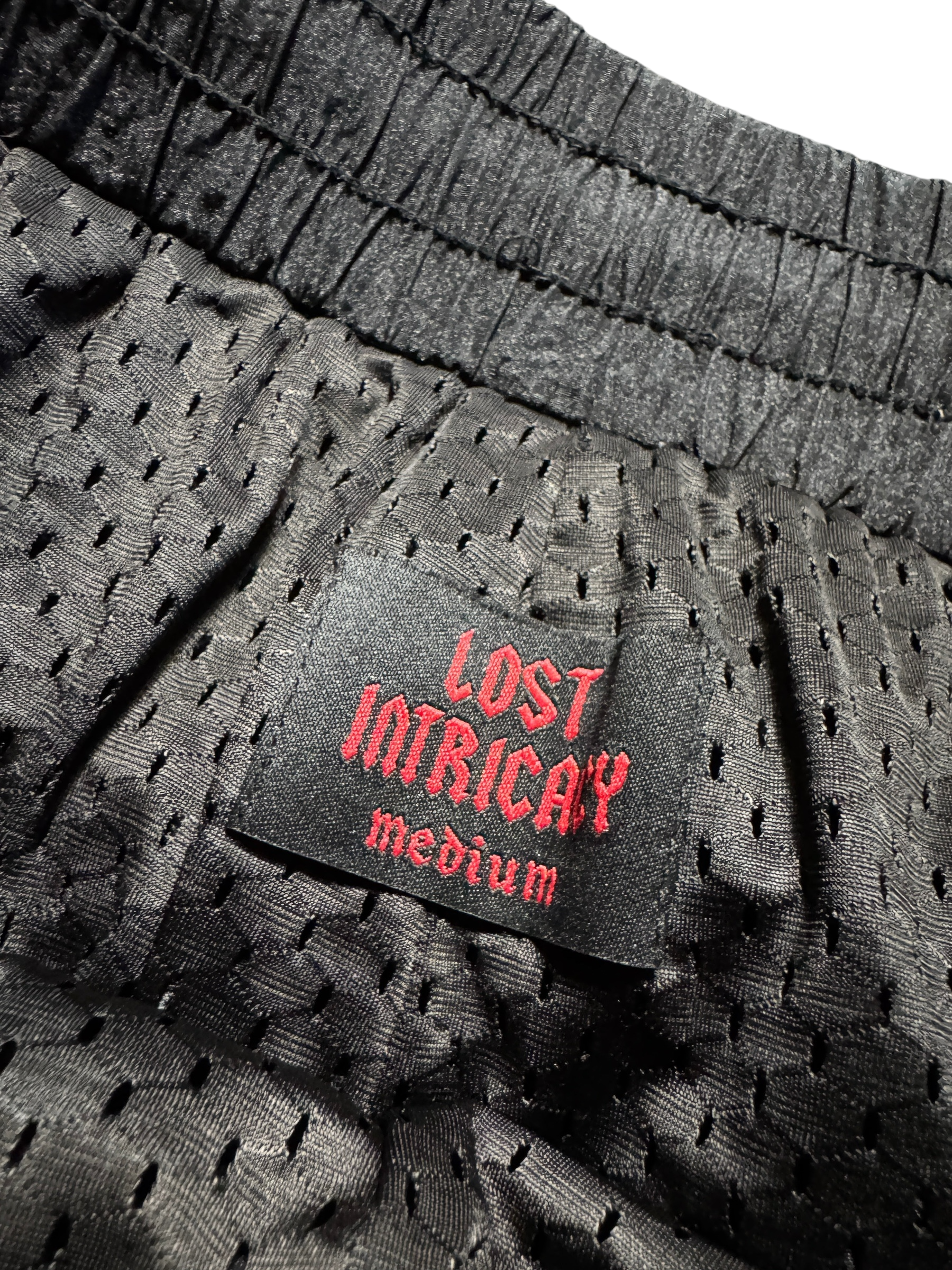 Lost Intricacy Black Nylon Shorts