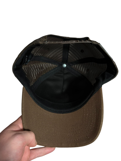 Amiri Logo Brown Trucker Hat