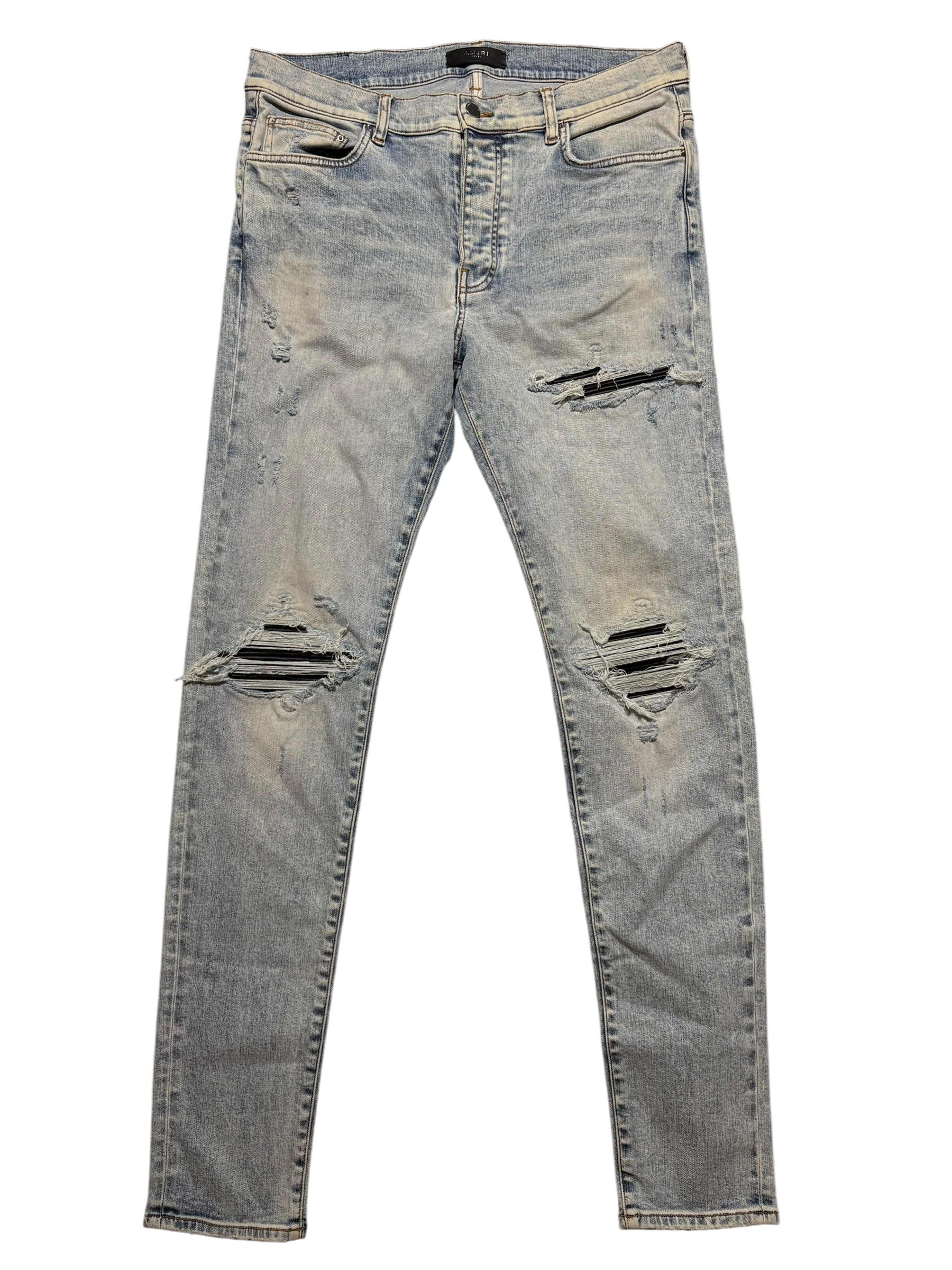 Amiri Mx1 LightWash Black Patch