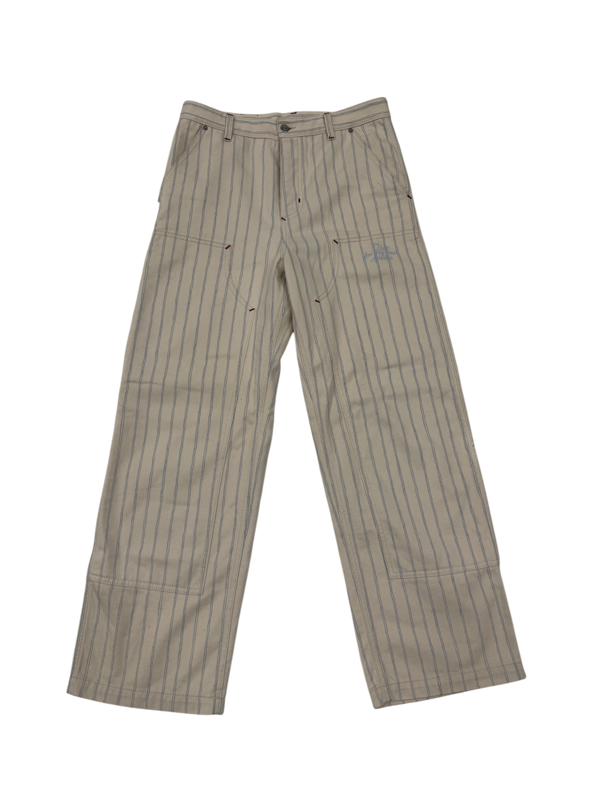 Dior Hylton Nel Double Knee Striped Carpenter Jeans