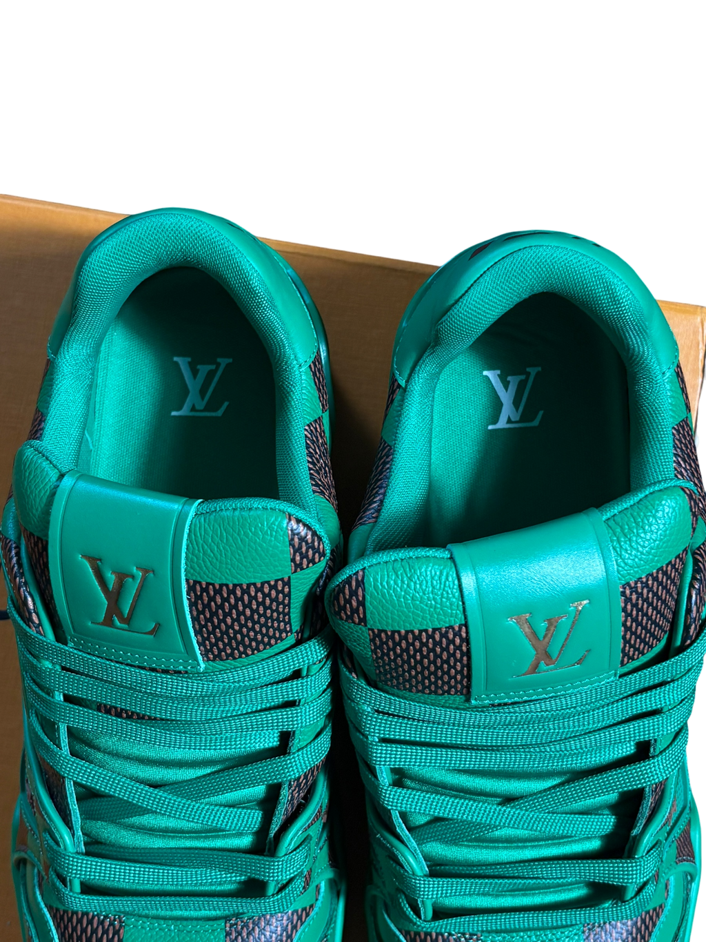 Louis Vuitton Trainer Green Damier - 9LV