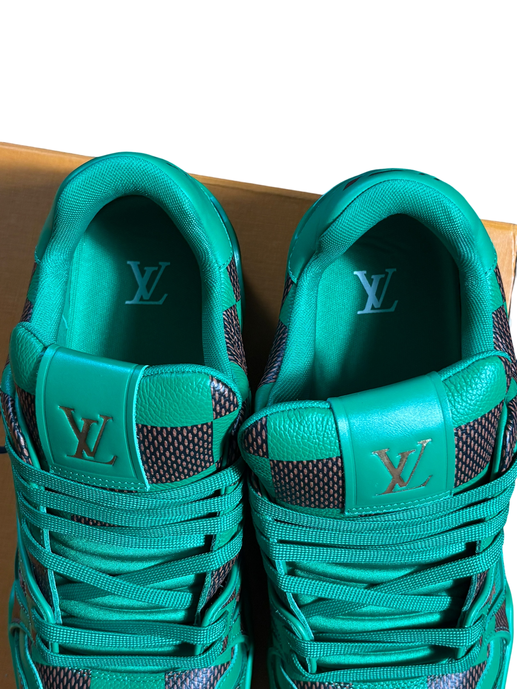 Louis Vuitton Trainer Green Damier - 9LV