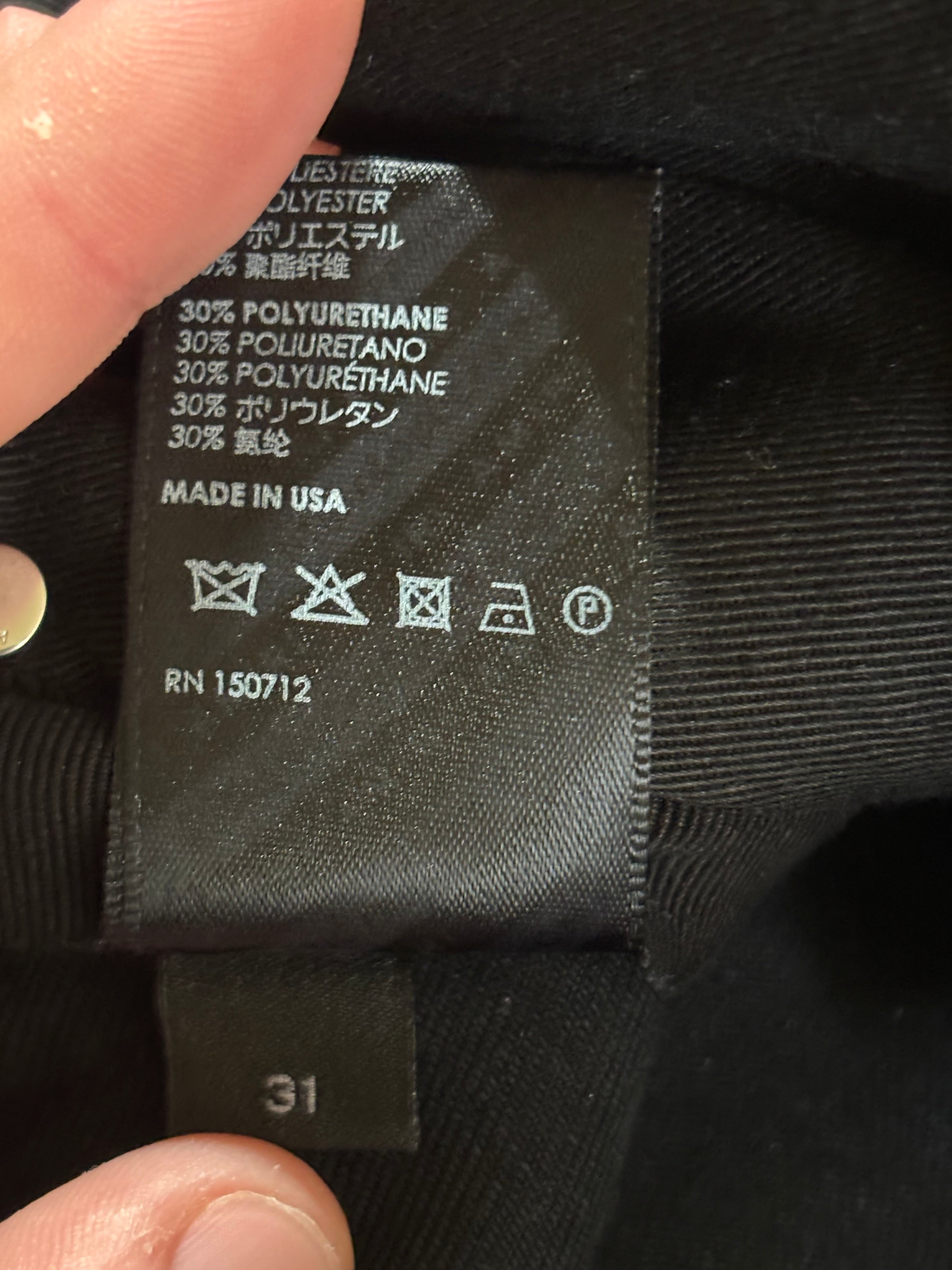 Amiri MX1 Black White Patch Jeans - Size 31