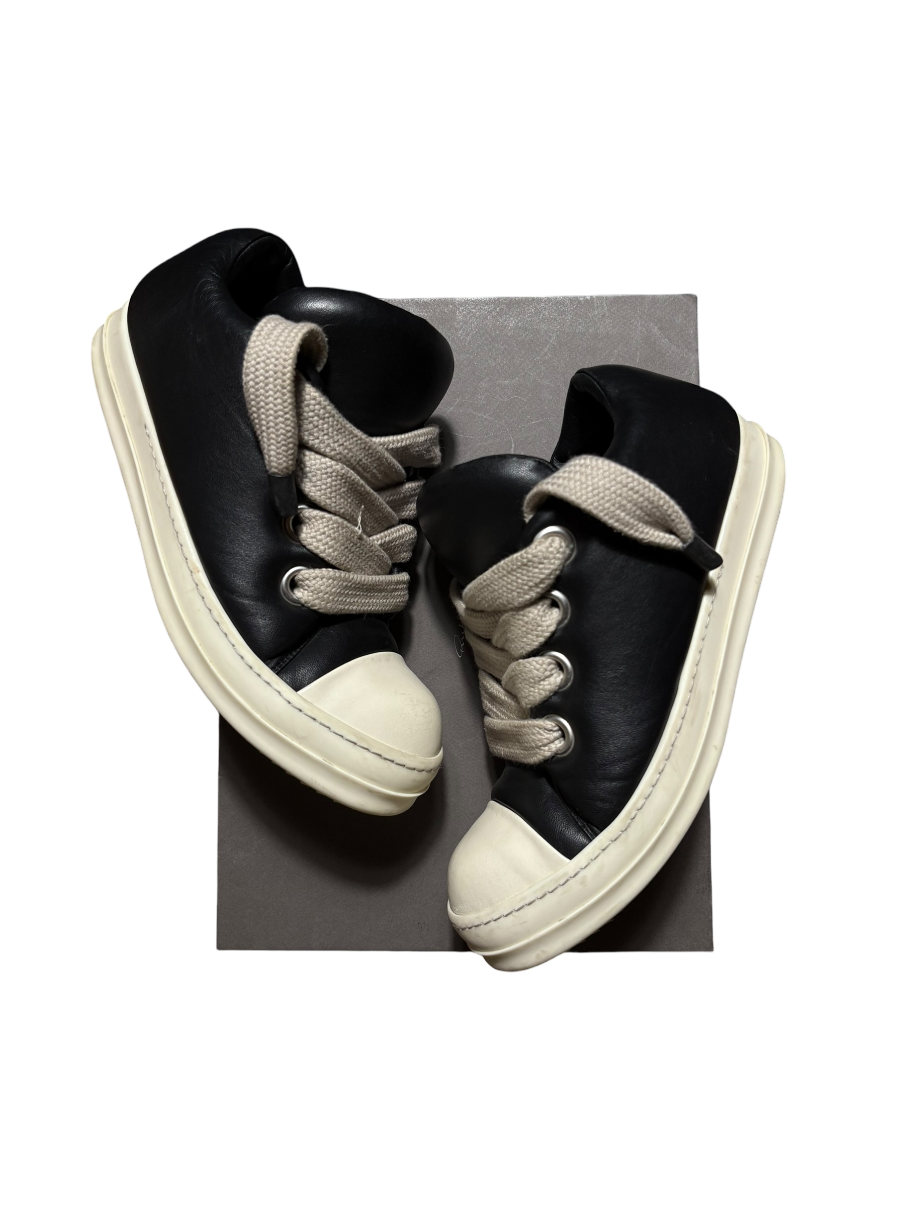 Rick Owens Jumbo Lace Padded Low Sneakers