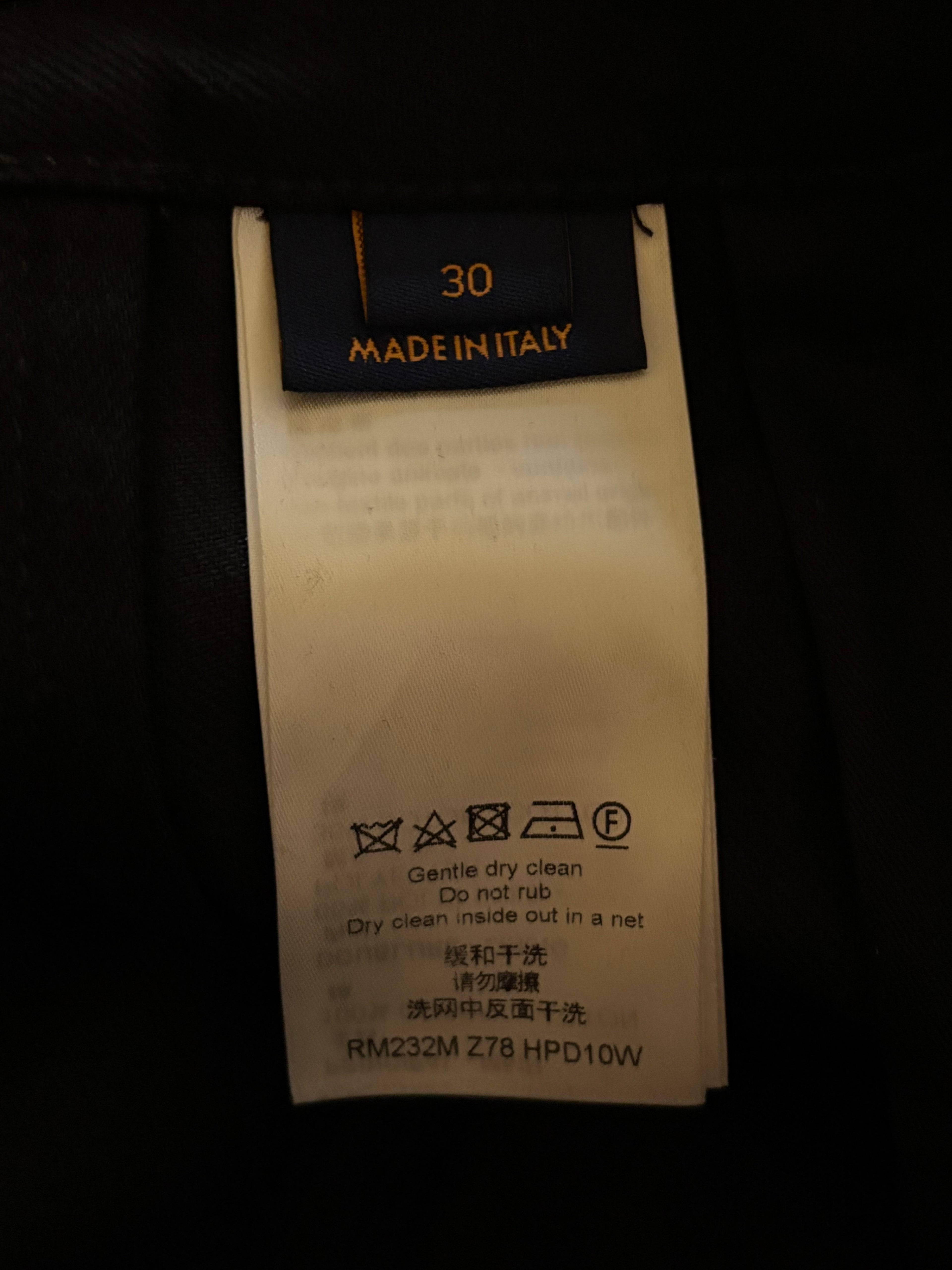 Louis Vuitton Graffiti Print Cargo Jeans