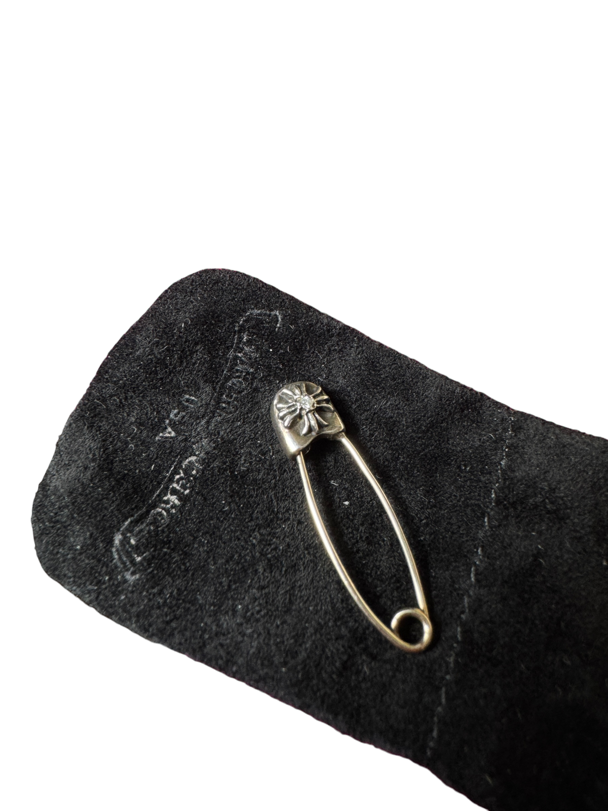 Chrome Hearts Diamond Safety Pin