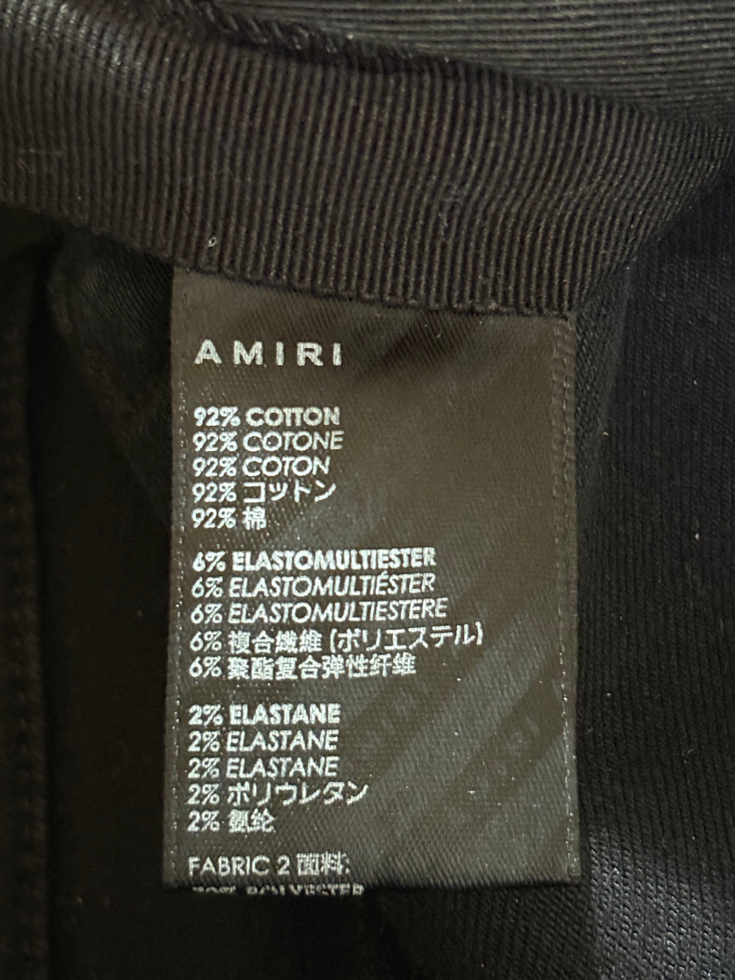 Amiri MX1 Black White Patch Jeans - Size 31