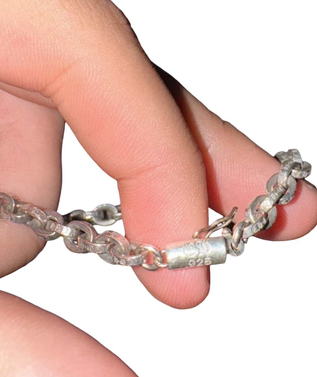 Chrome Hearts Paper Chain Bracelet 6.5In