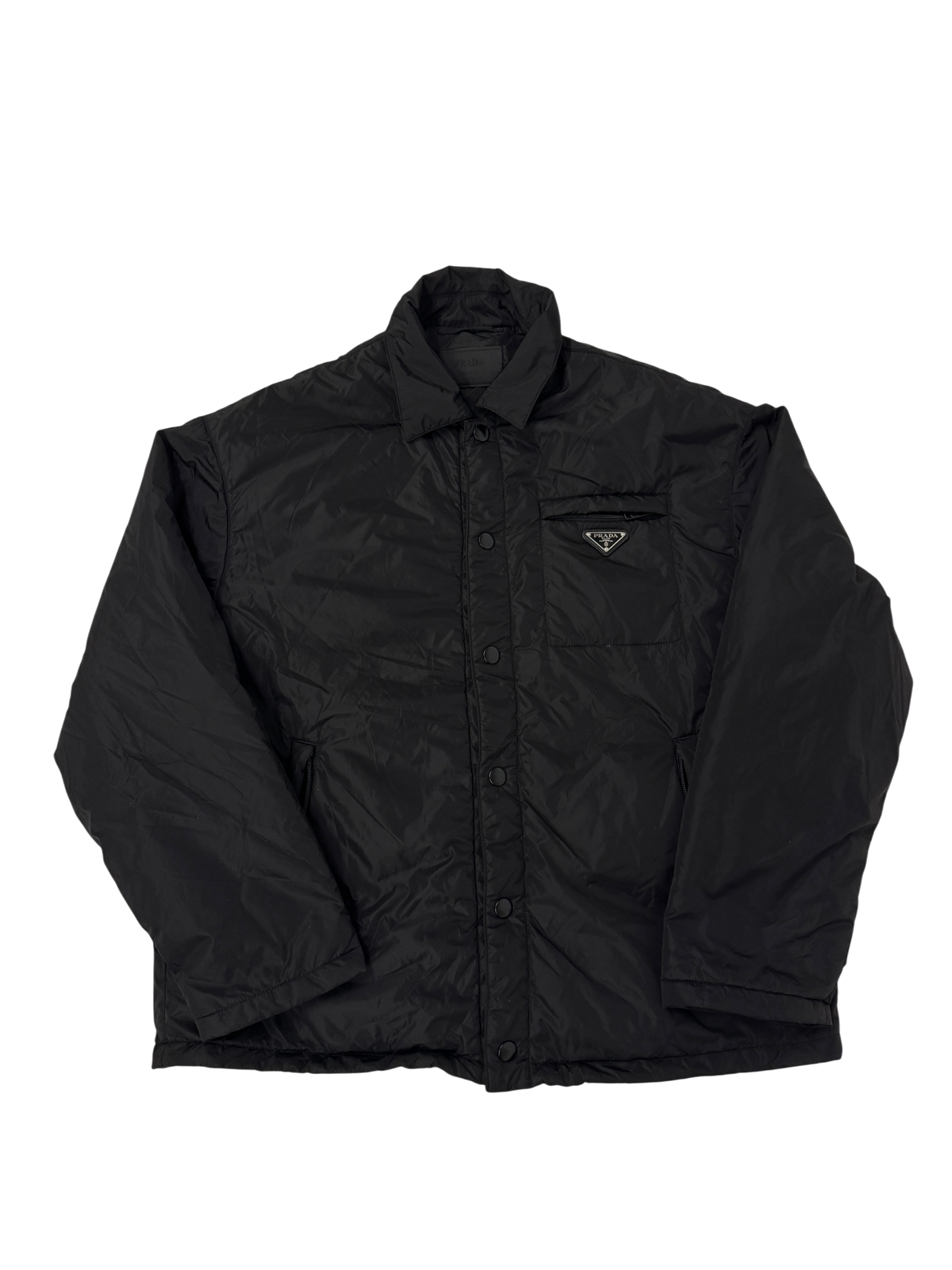 Prada Re-Nylon Blouson Coach Jacket Black