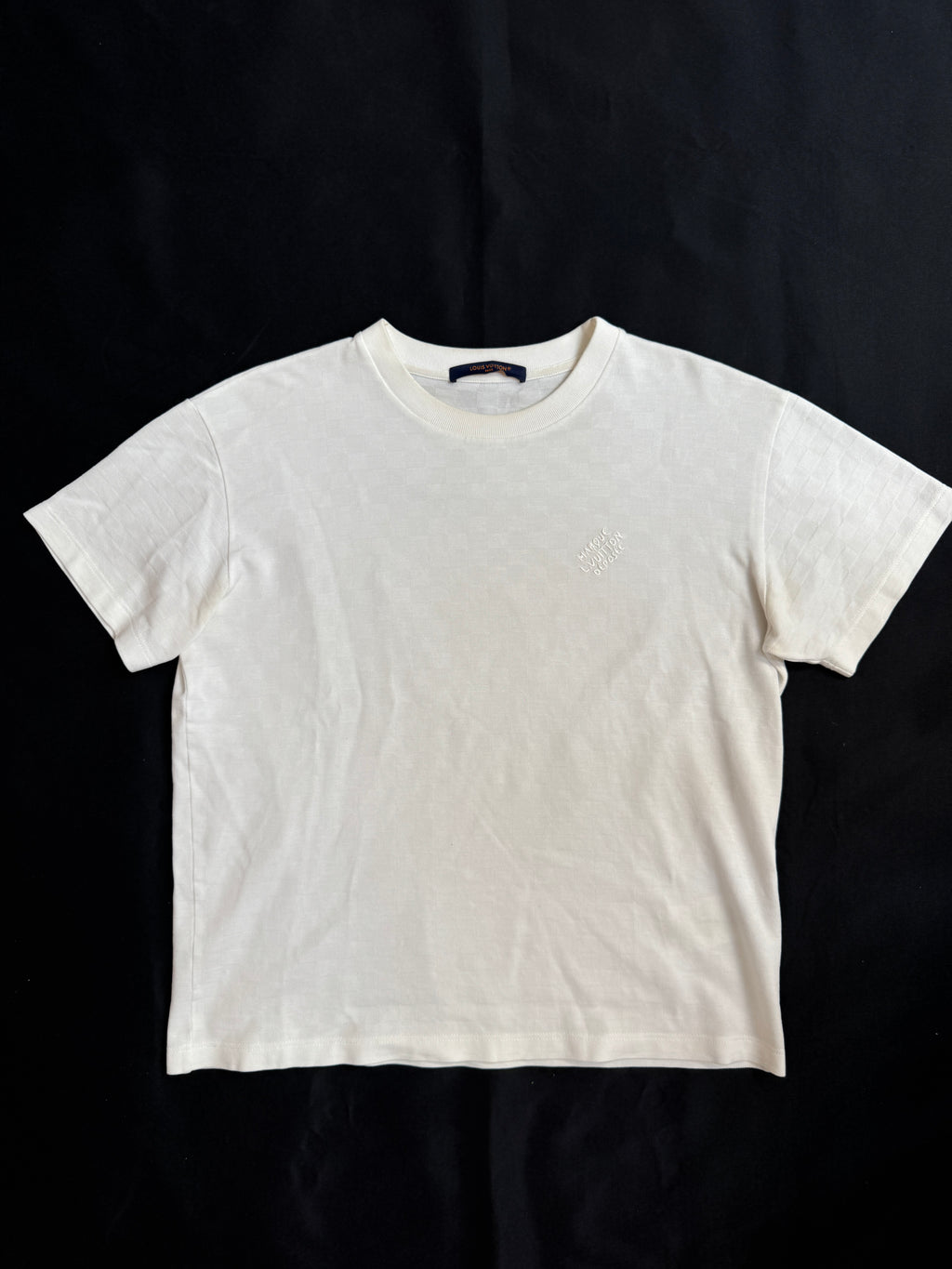 Louis Vuitton White Damier Tee
