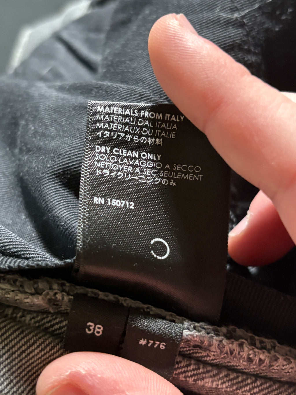 Amiri MX1 Grey Black Patch - Size 38