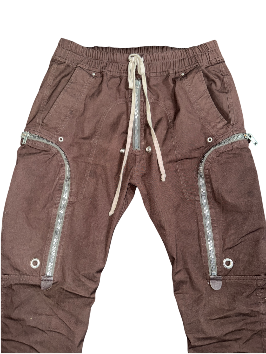 Rick Owens Bauhas Cargo Pants Brown - Extra Small