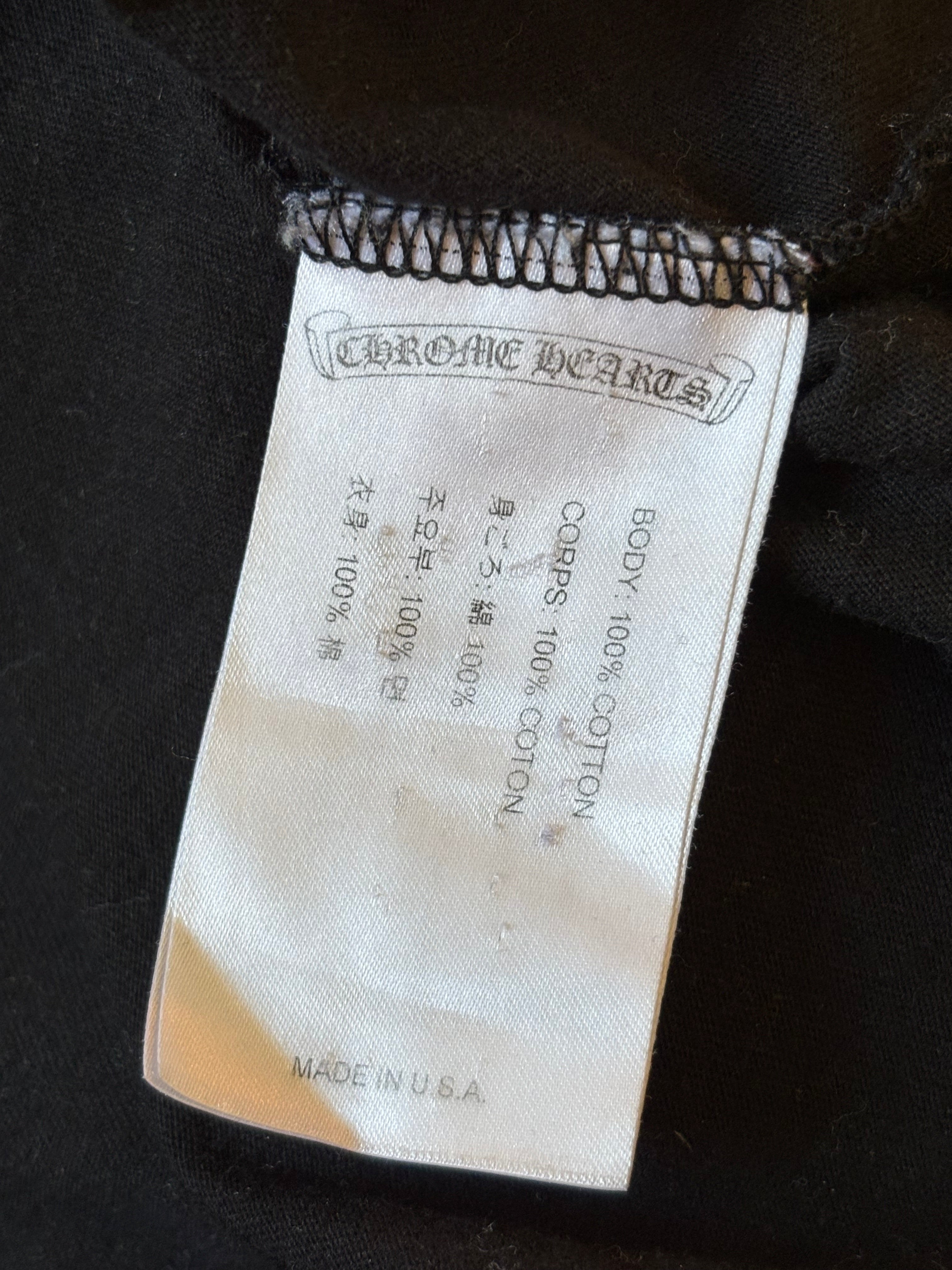 Chrome Hearts Cross Long Sleeve T-Shirt- Size L