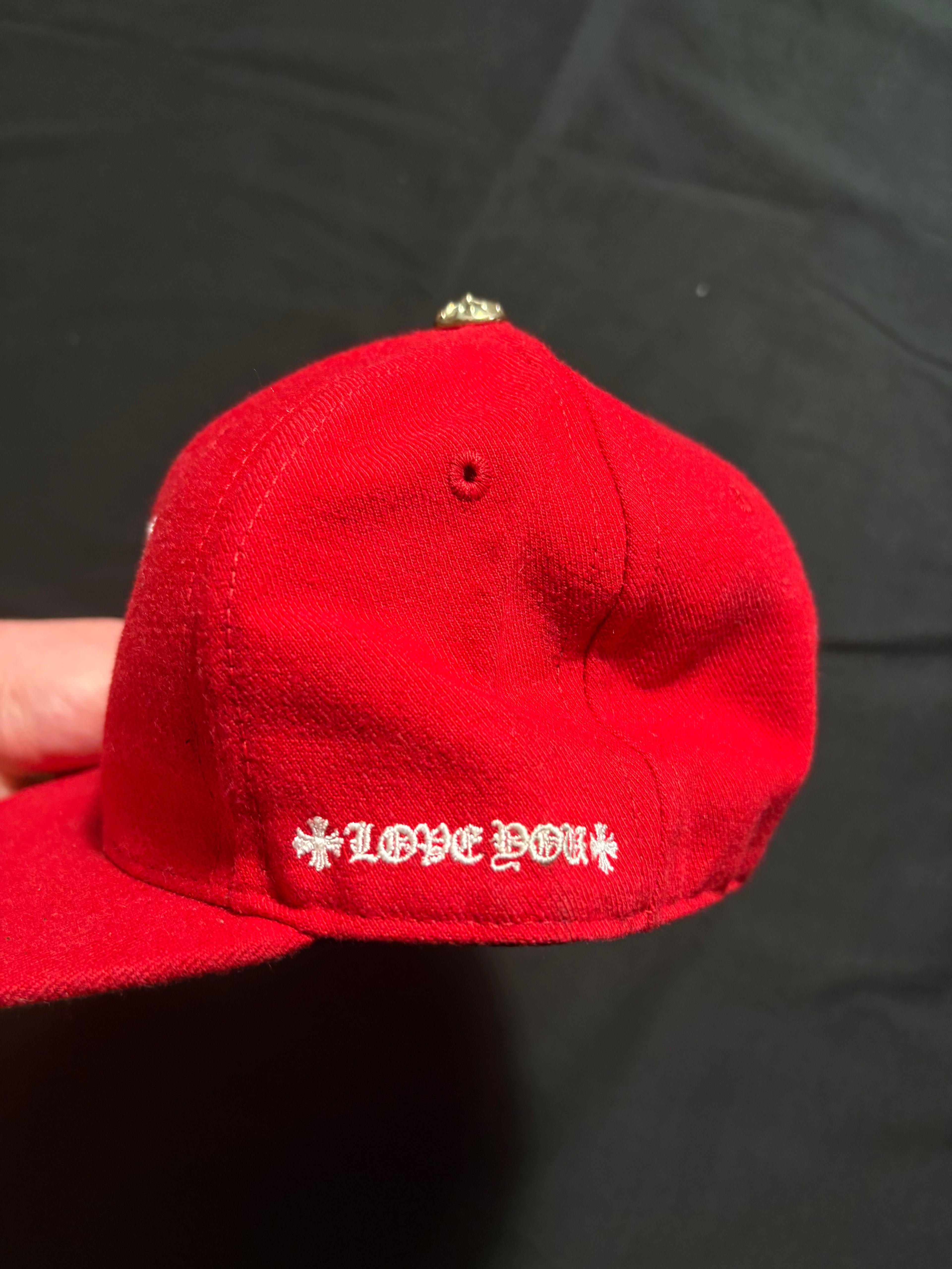 Chrome Hearts Red Love You Hat