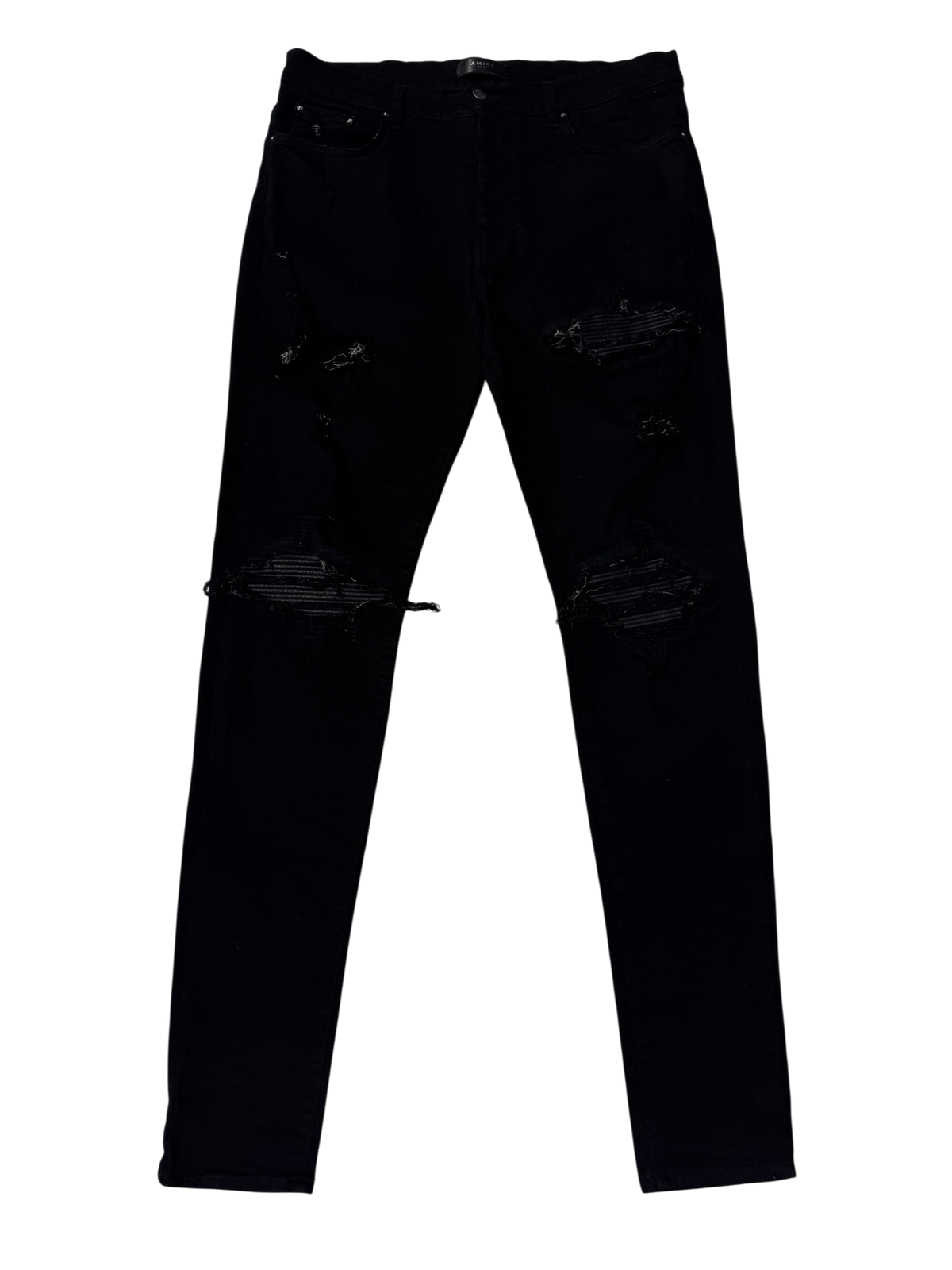 Amiri MX1 Black Patch Black Jeans