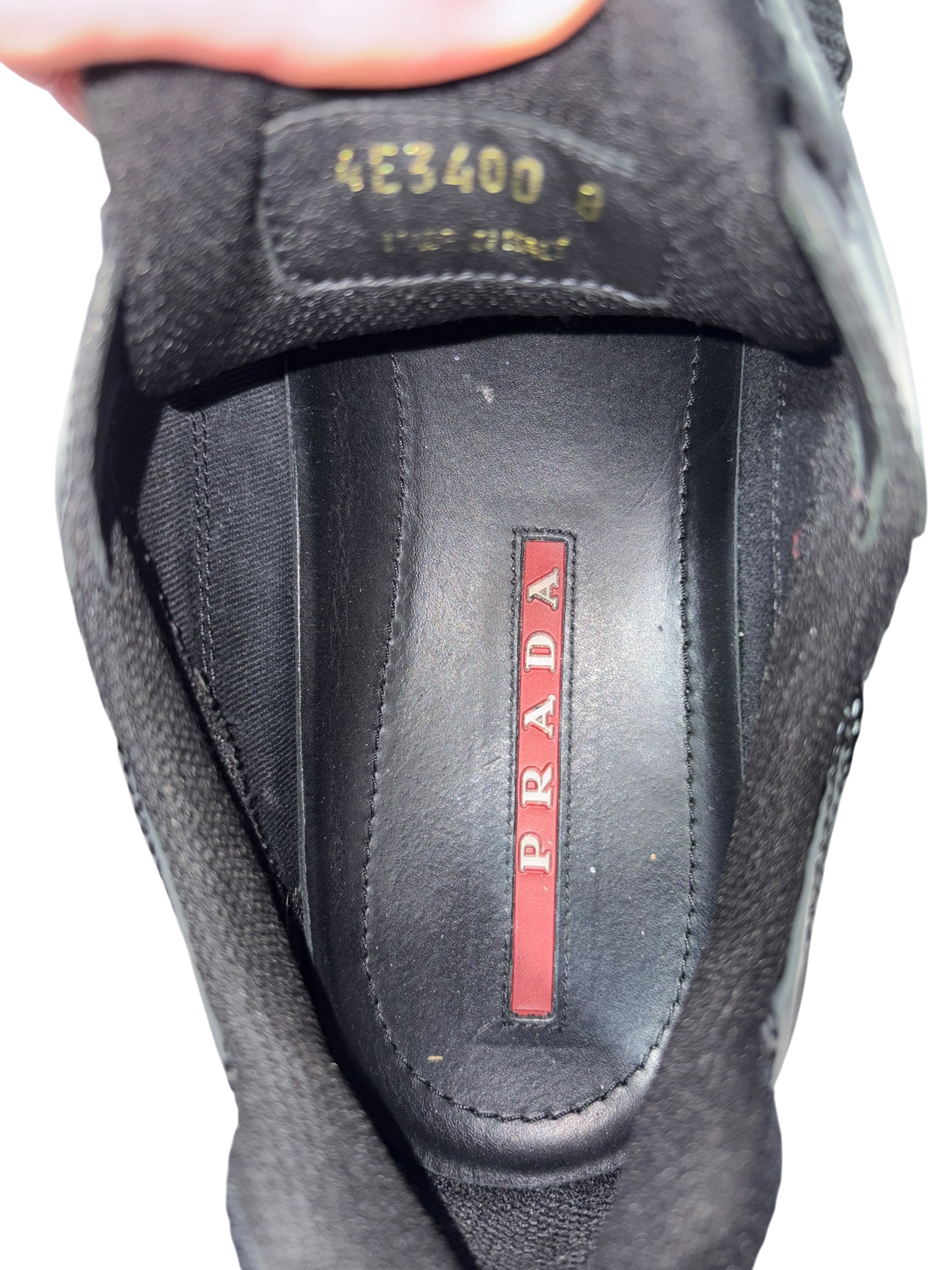 Prada Americas Cups Black Patent Leather - Size 8P (9US)