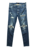 Amiri MX1 Blue Patch Black Jeans - Size 38