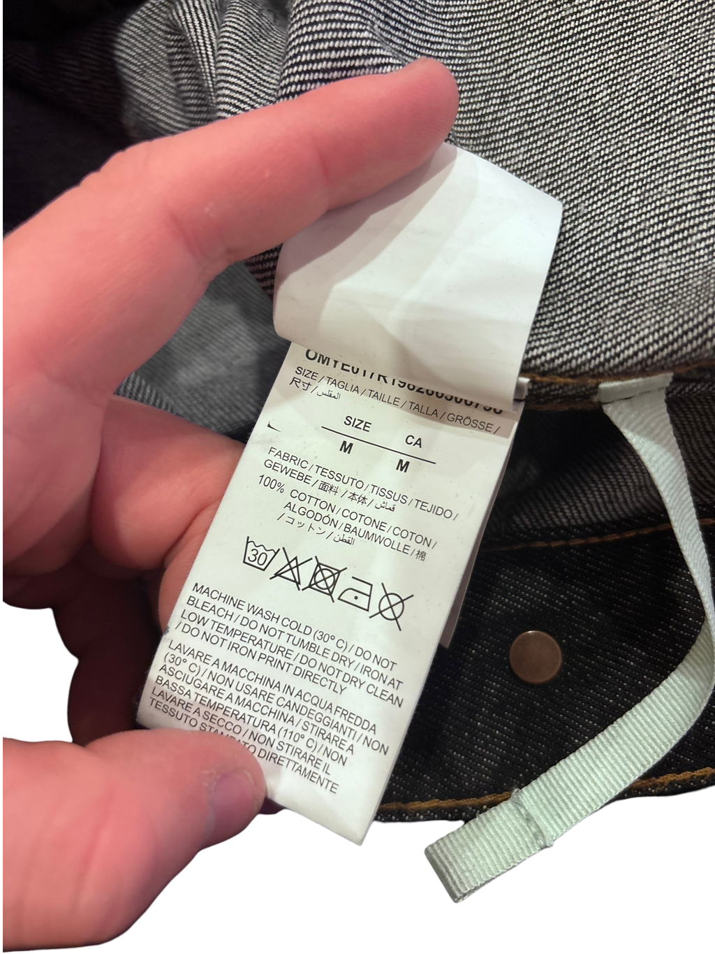 Off-White Arrow Jean Jacket Size M