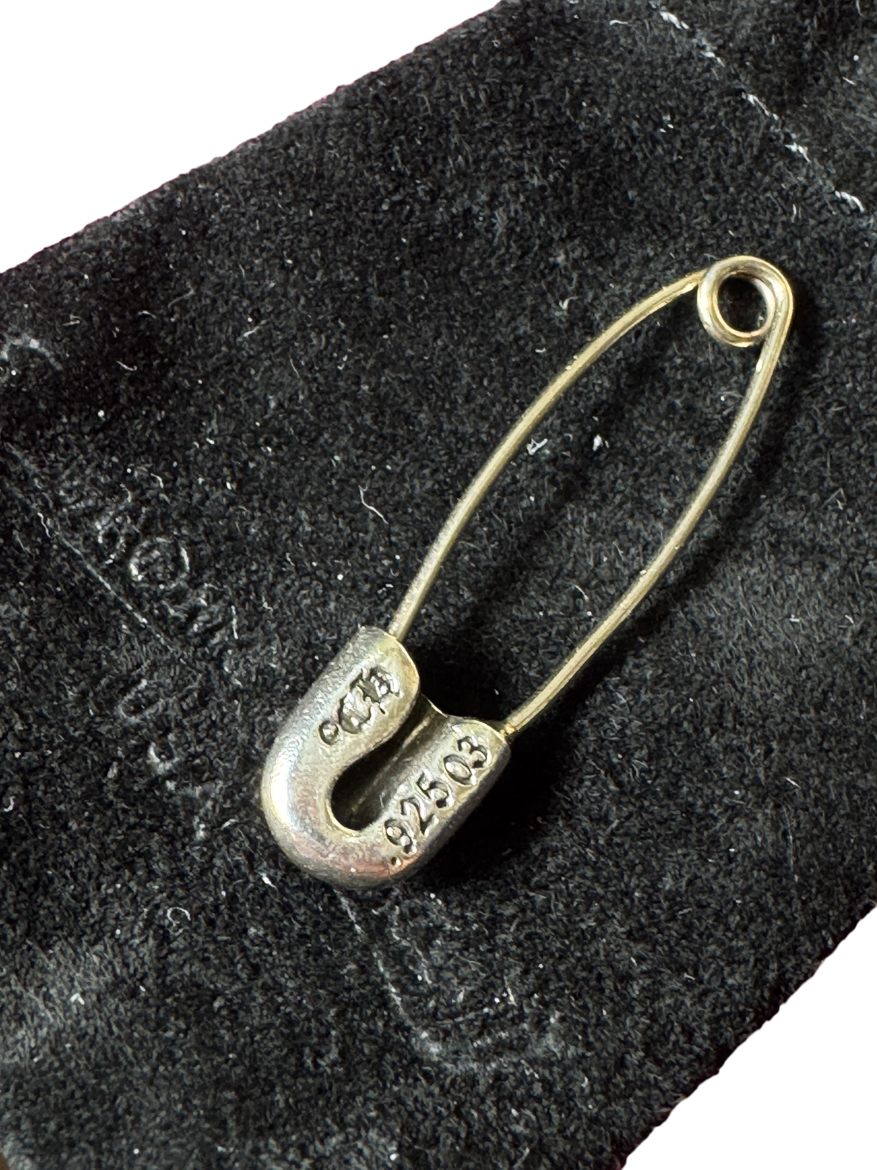 Chrome Hearts Diamond Safety Pin