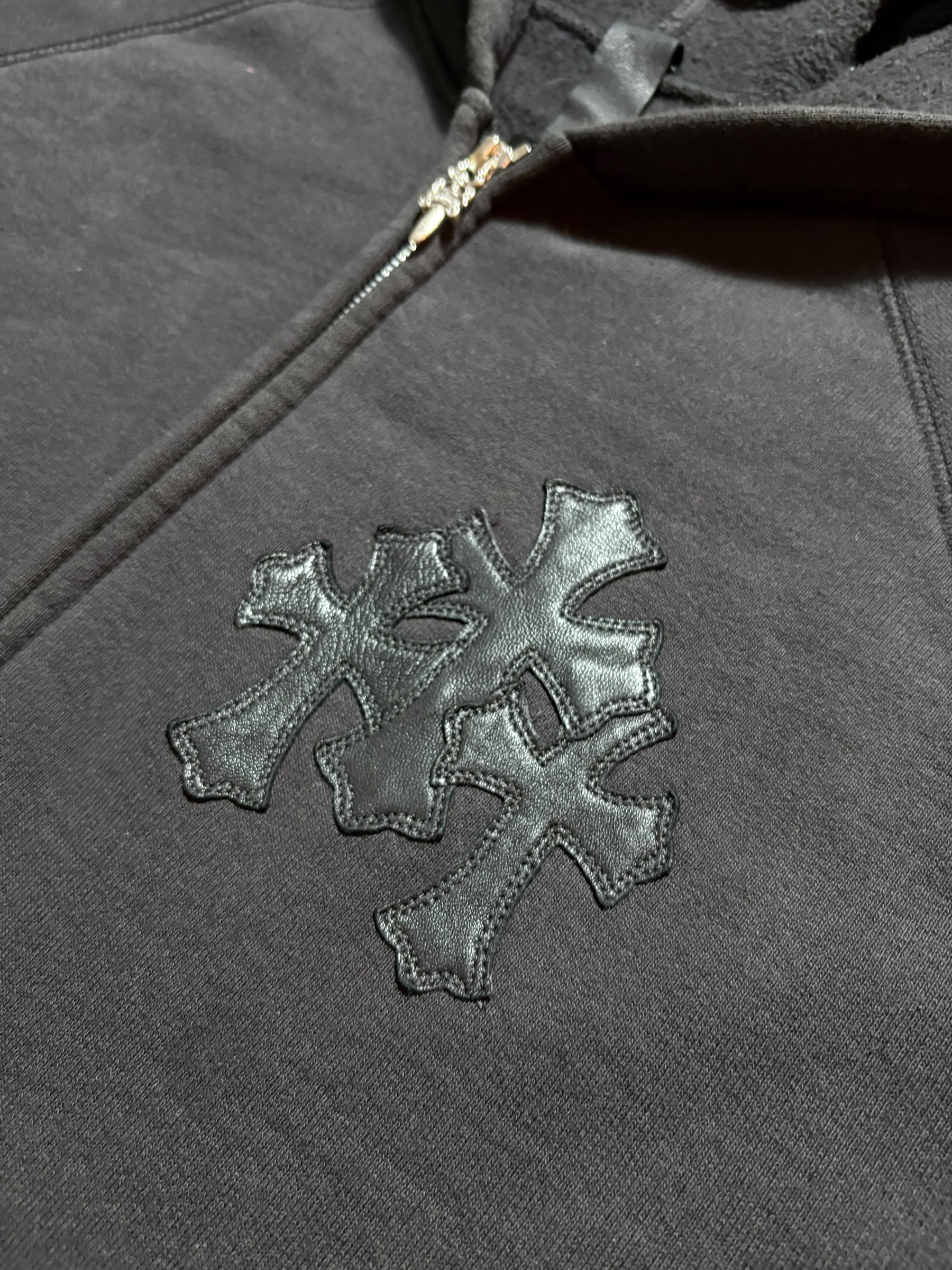 Chrome Hearts Paper Jam Zip Up Hoodie - Size XL