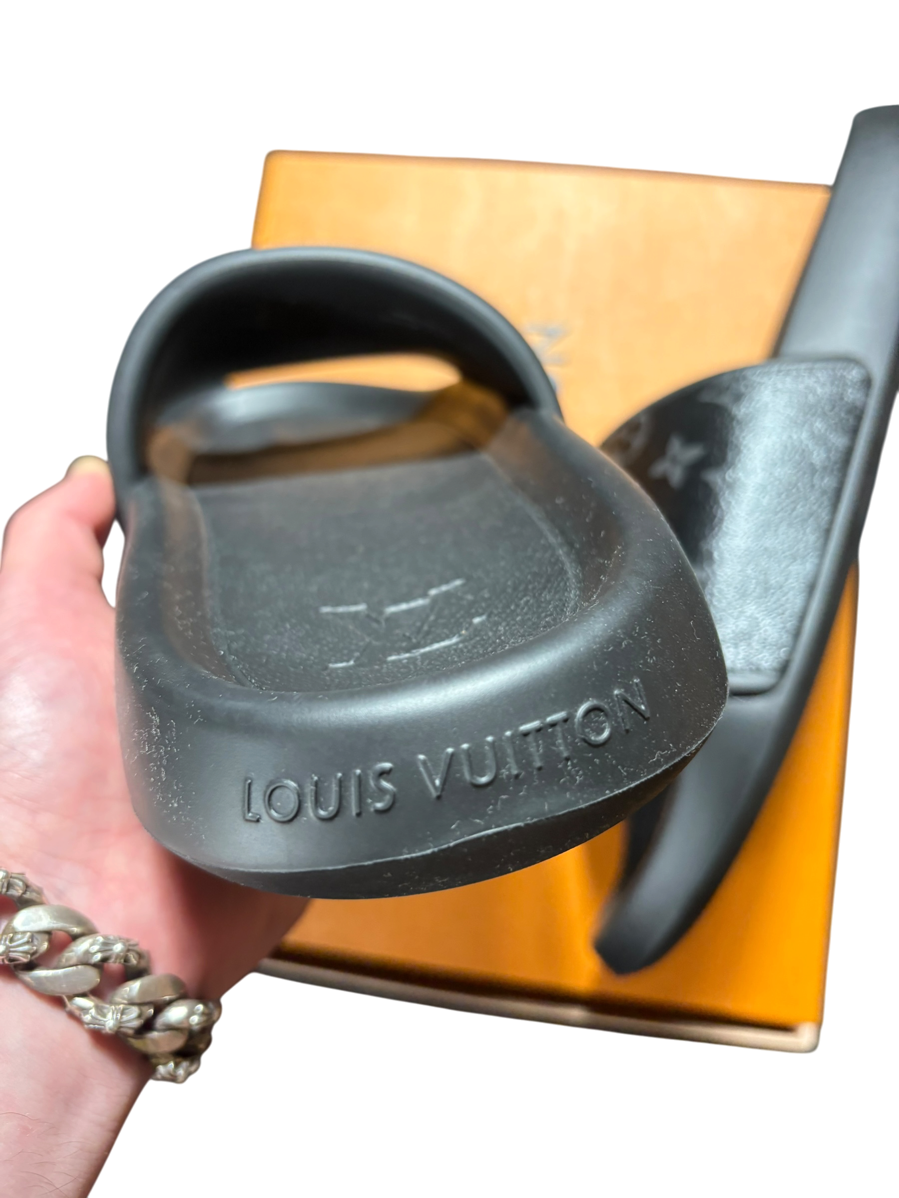 Louis Vuitton Monogram Slides - Size 12US