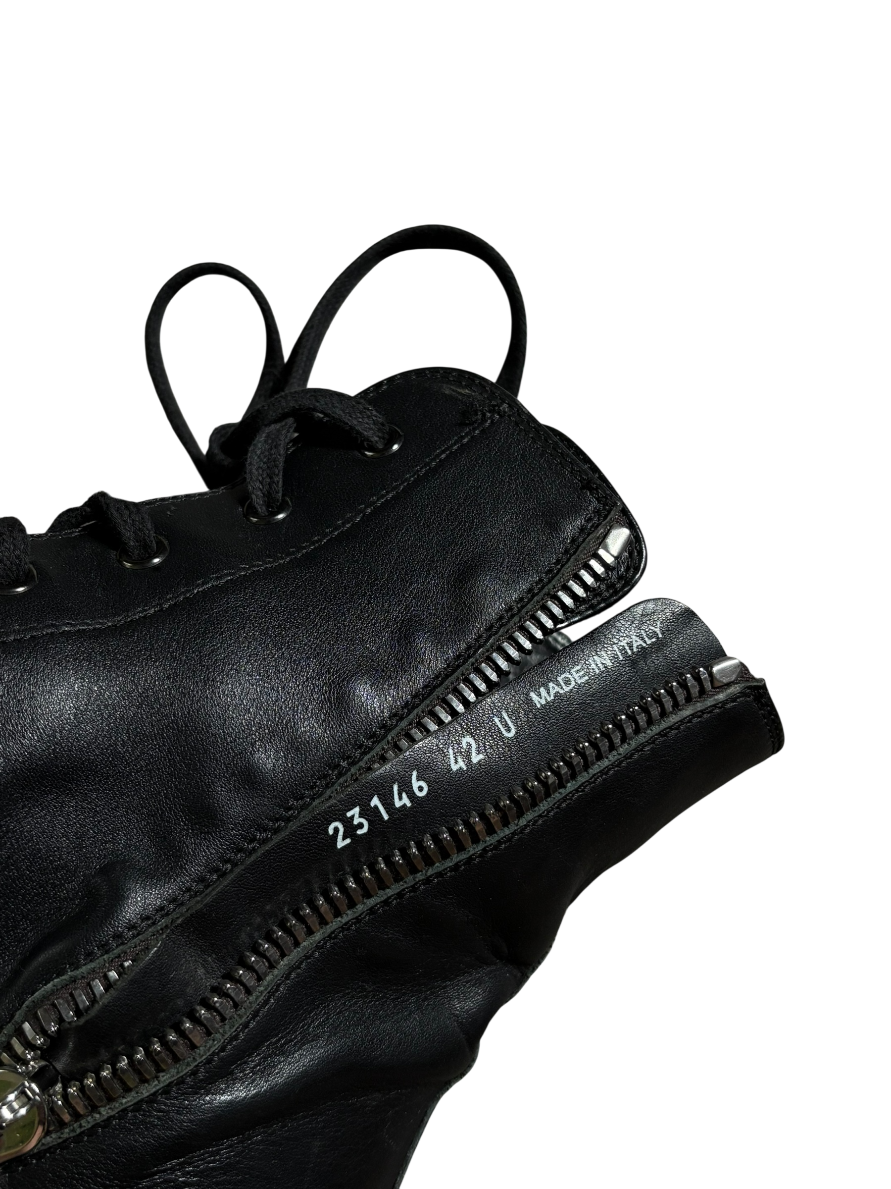 Rick Owens Ramone Black High Top - 9