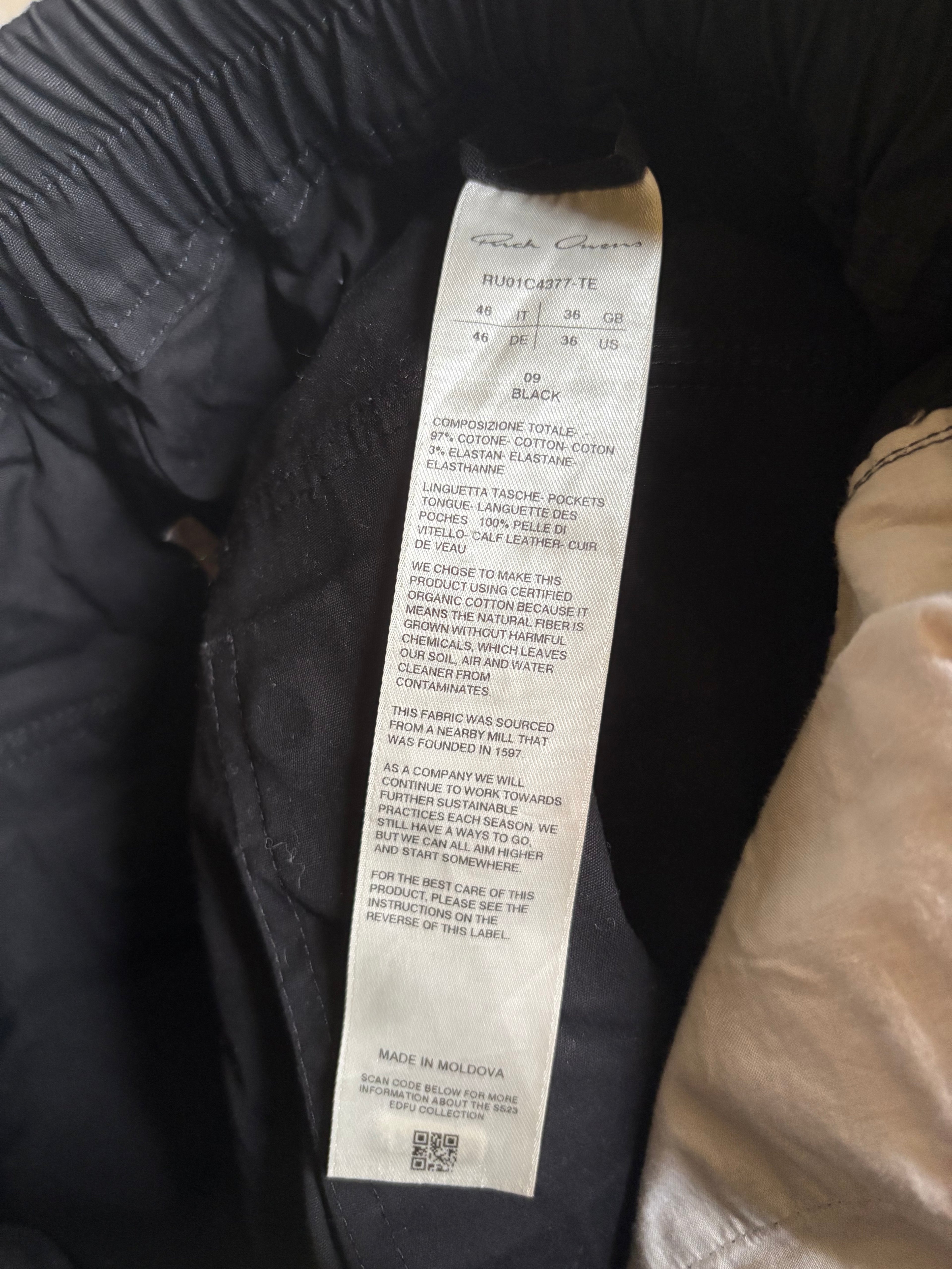 Rick Owens Bauhas Cargo  Pants