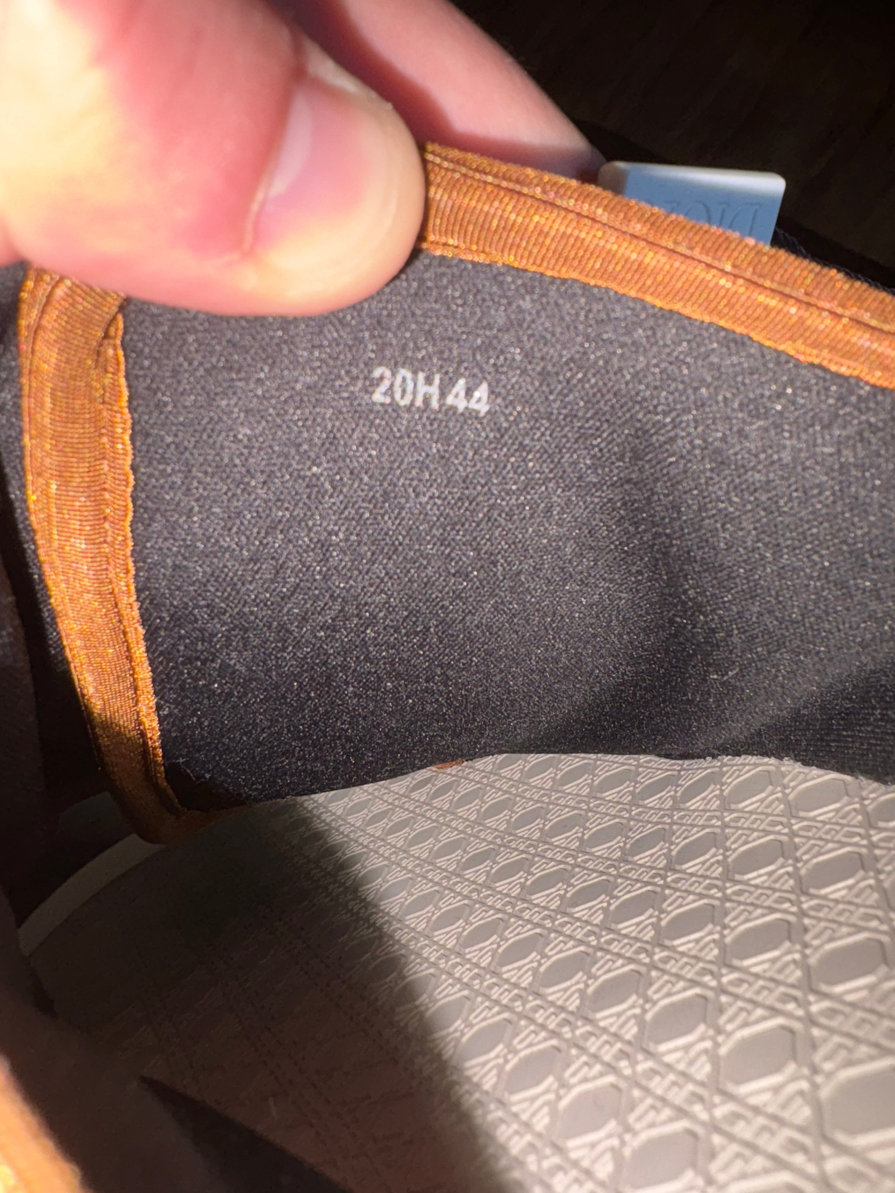 Dior Alpha Slide Brown Navy