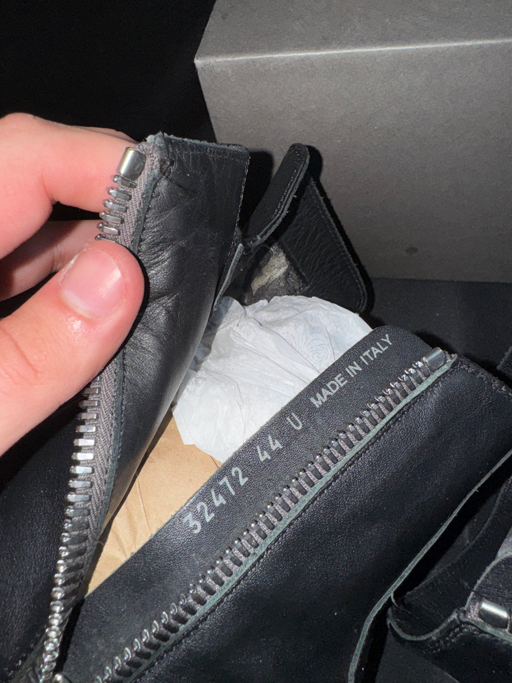 Rick Owens Jumbo Lace Hight Top Black