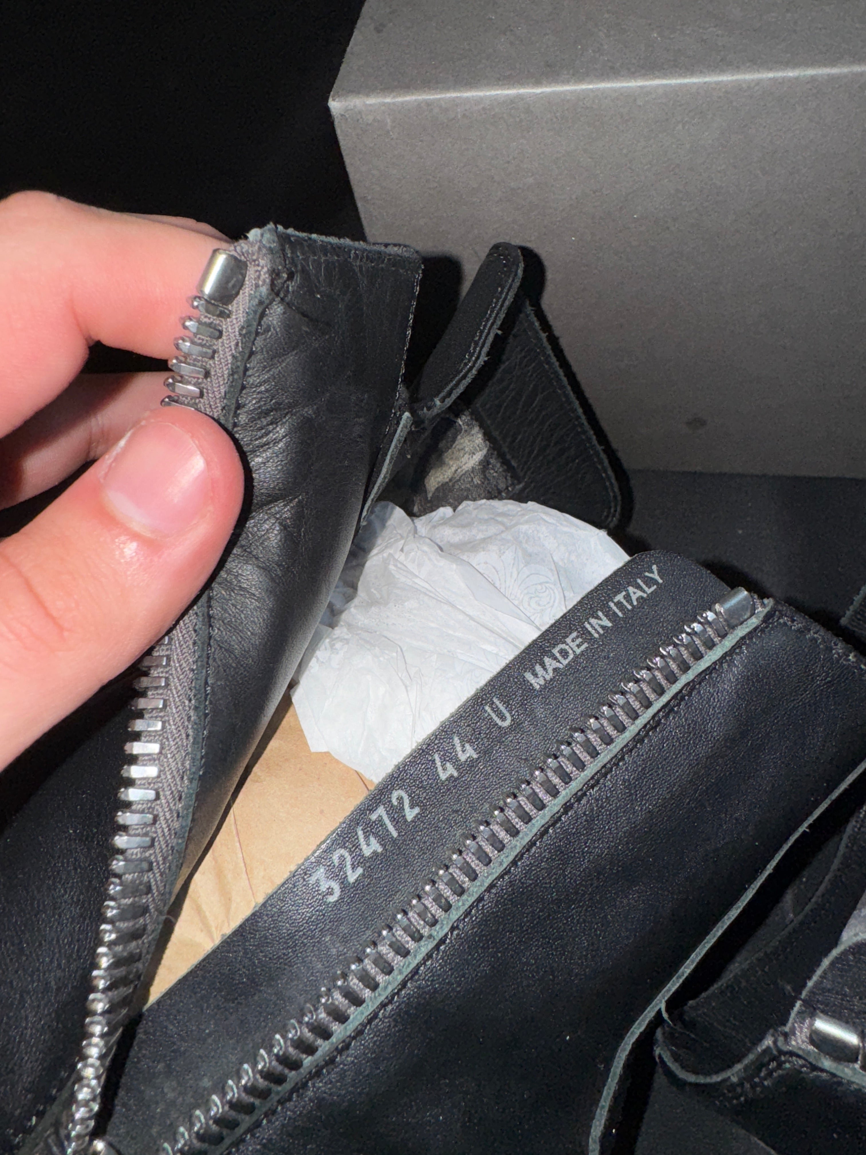 Rick Owens Jumbo Lace Hight Top Black