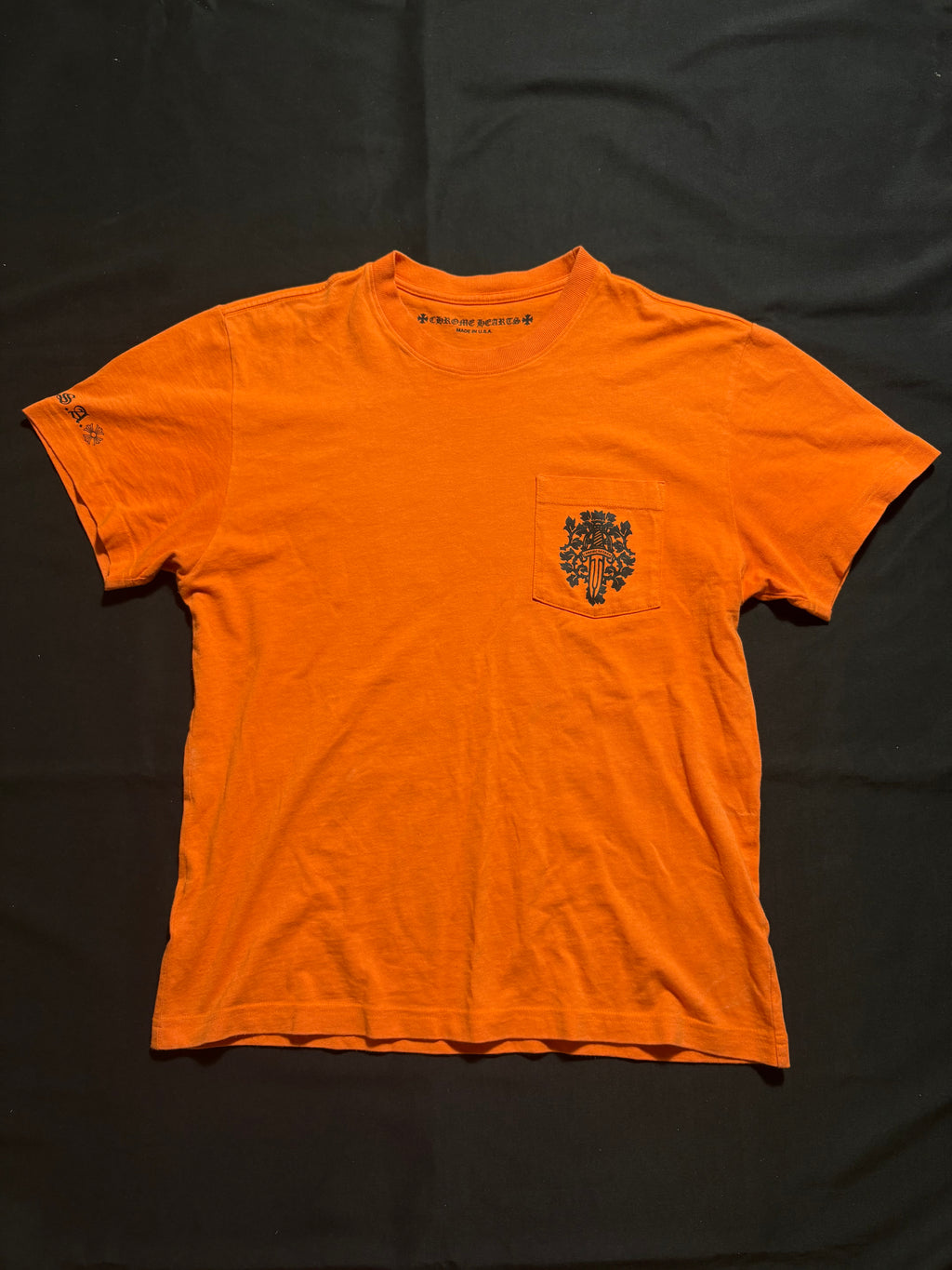 Chrome Hearts Orange Dagger Tee