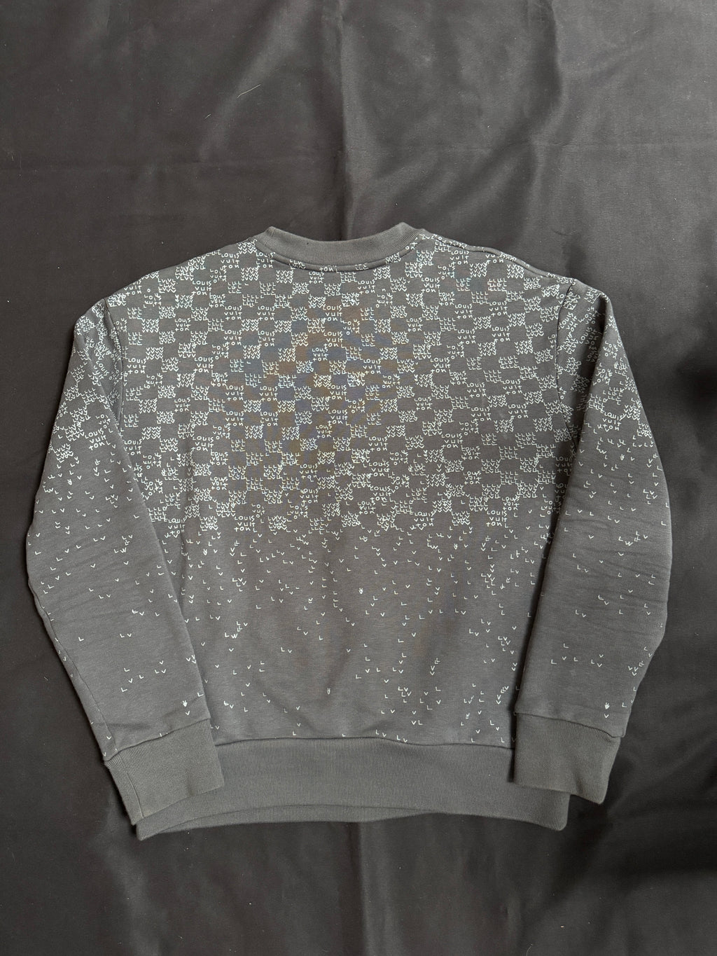 Louis Vuitton Damier Spread Print Sweatshirt Grey