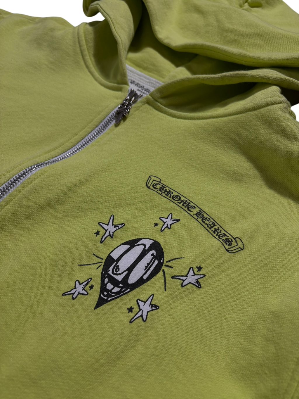 Chrome Hearts Matty Boy Link Thermal Zip Up Hoodie - Size Large