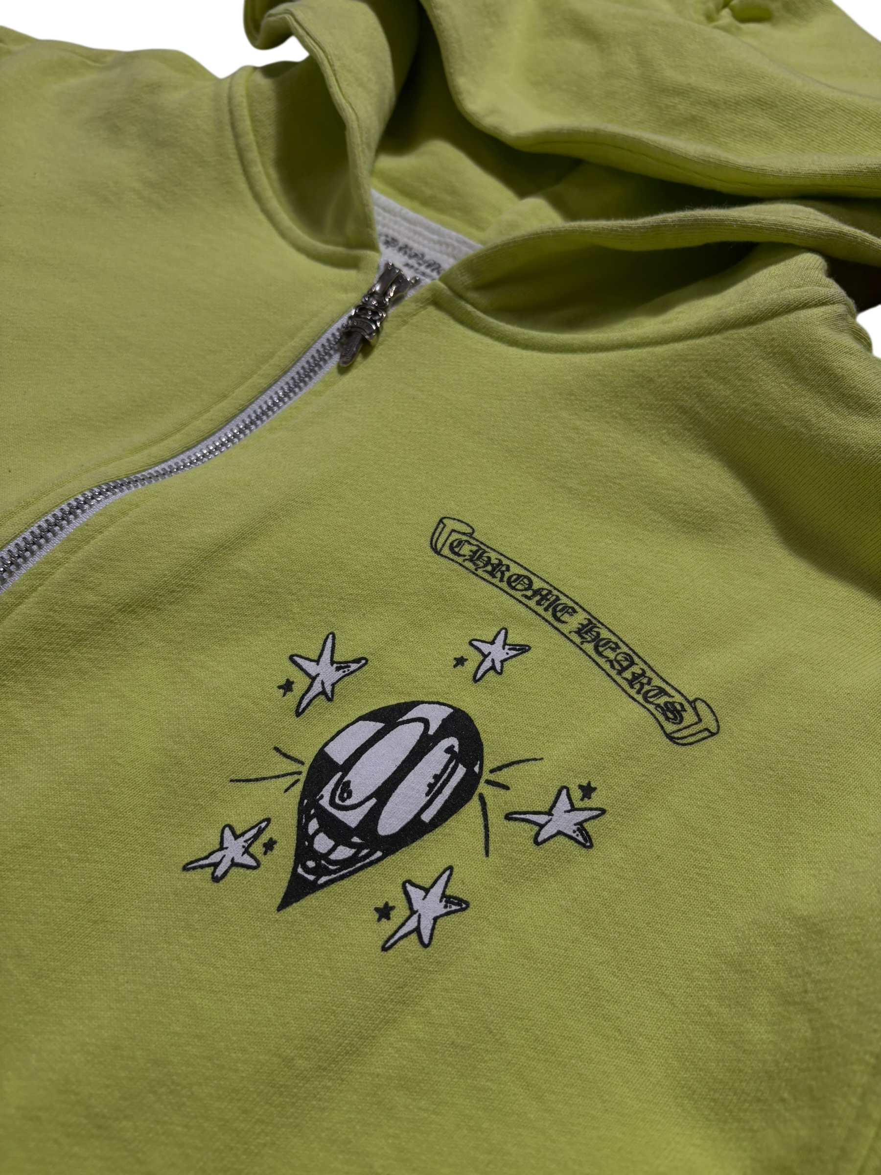 Chrome Hearts Matty Boy Link Thermal Zip Up Hoodie - Size Large